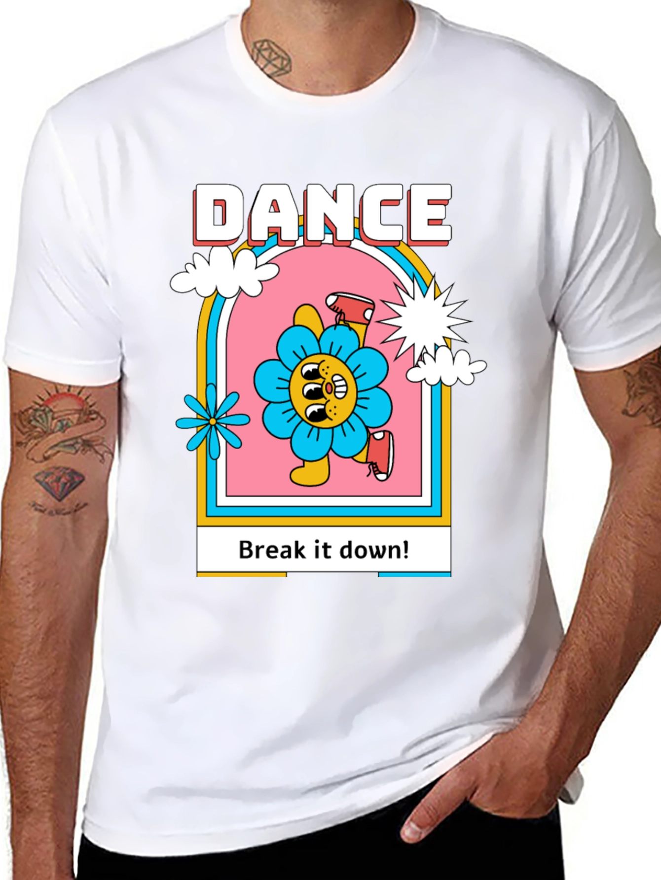 Dance Flower Graphic T-Shirt