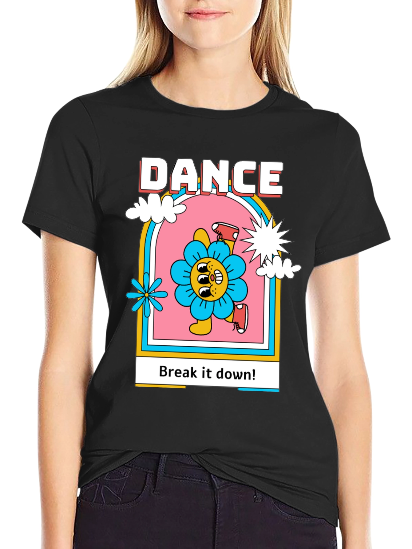 Dance Flower Graphic T-Shirt