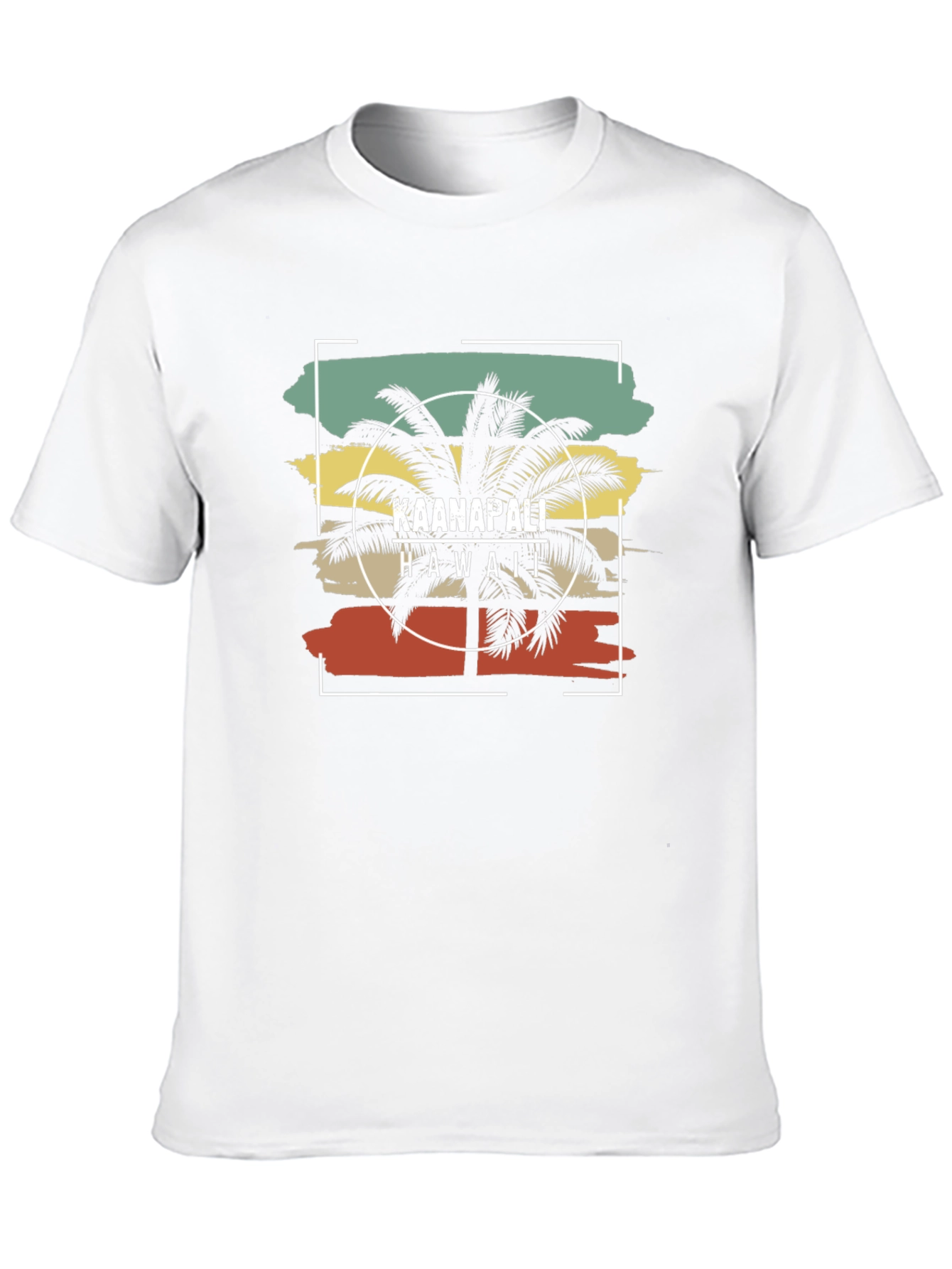 Kaanapali Hawaii Palm Tree Graphic T-Shirt