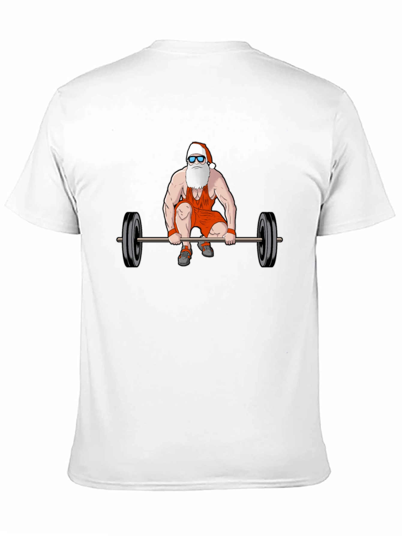 Santa Claus Weightlifting T-Shirt - Christmas Gym