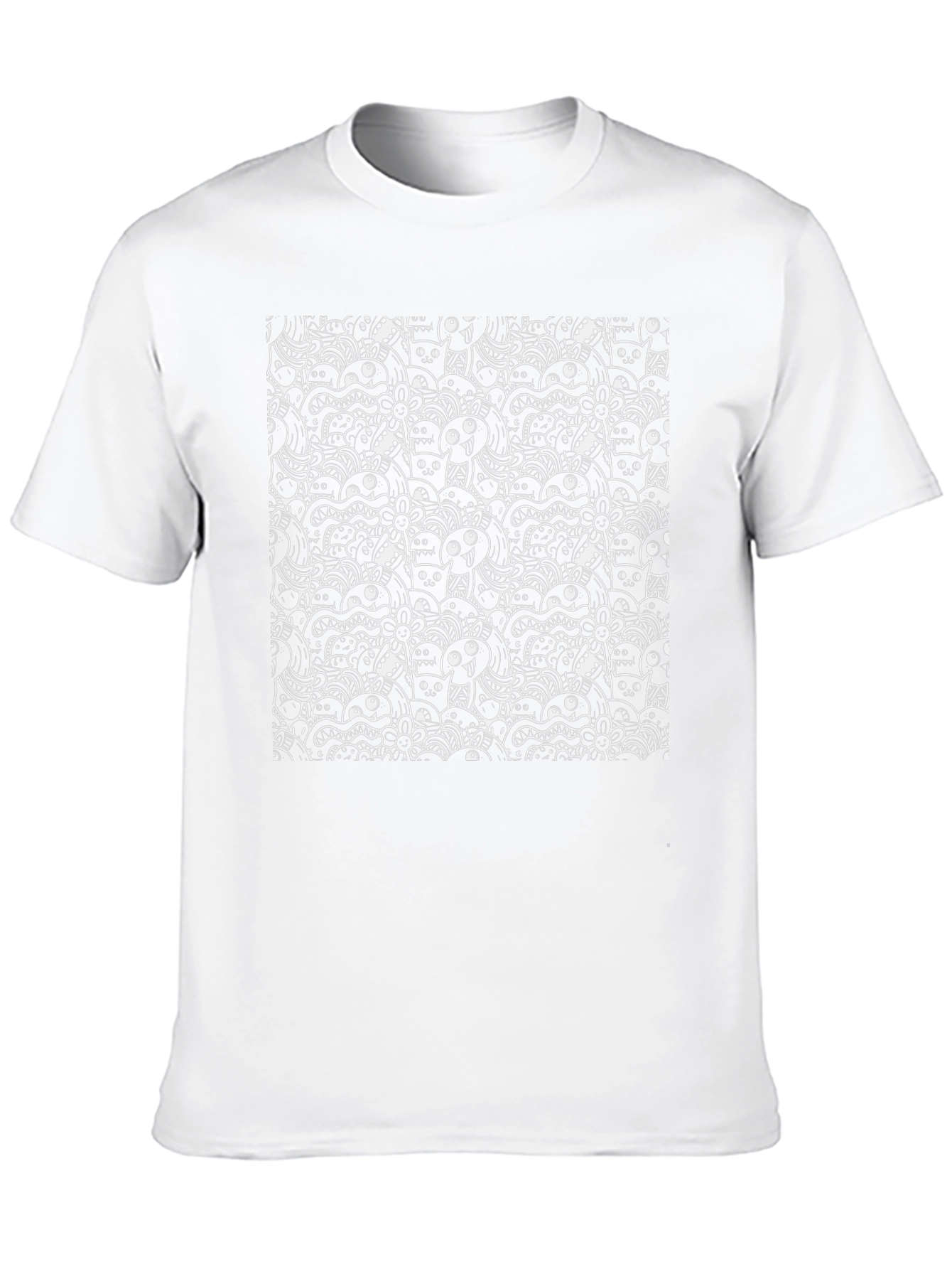 Monster Doodle Black T-Shirt