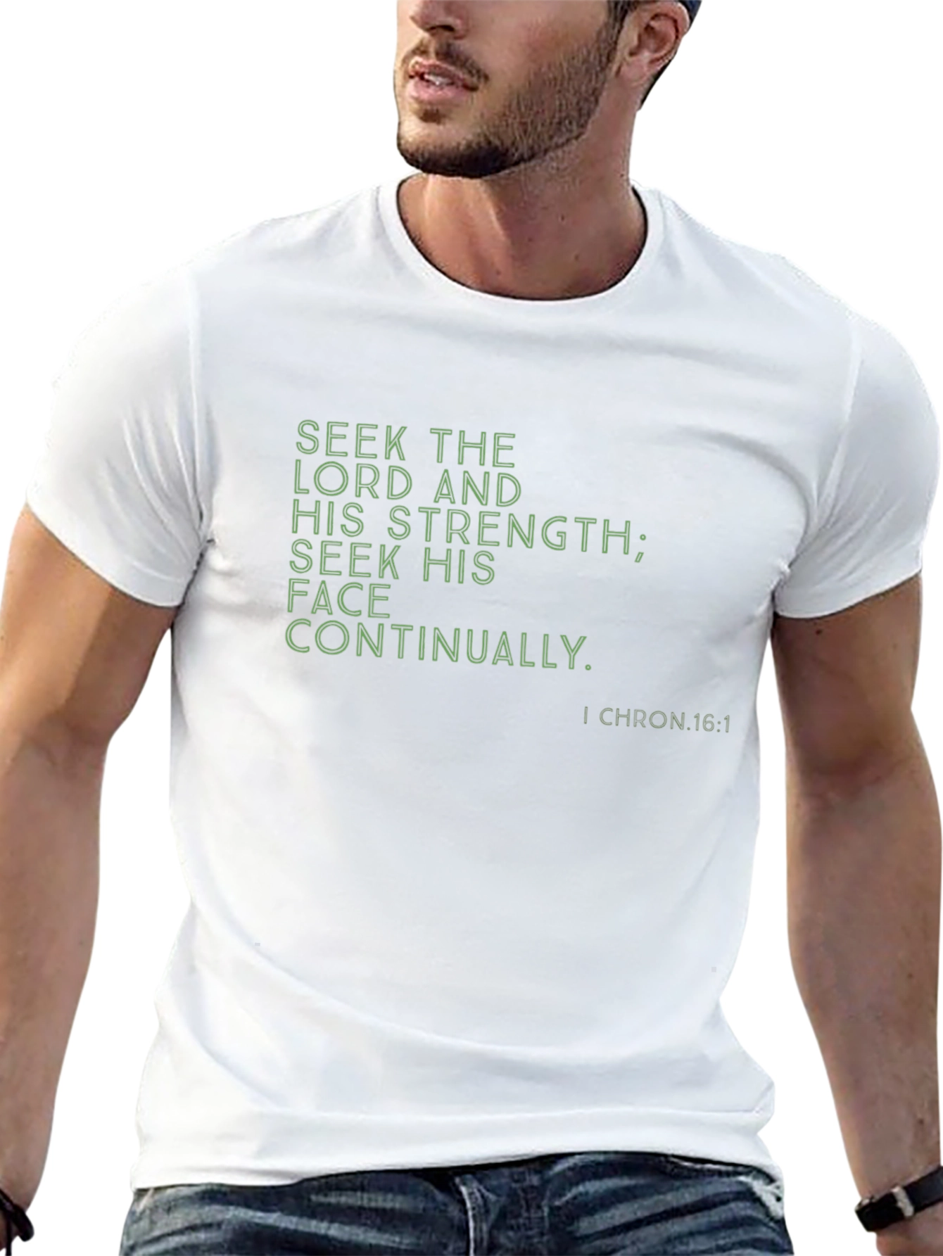 Seek the Lord Christian T-Shirt - Black