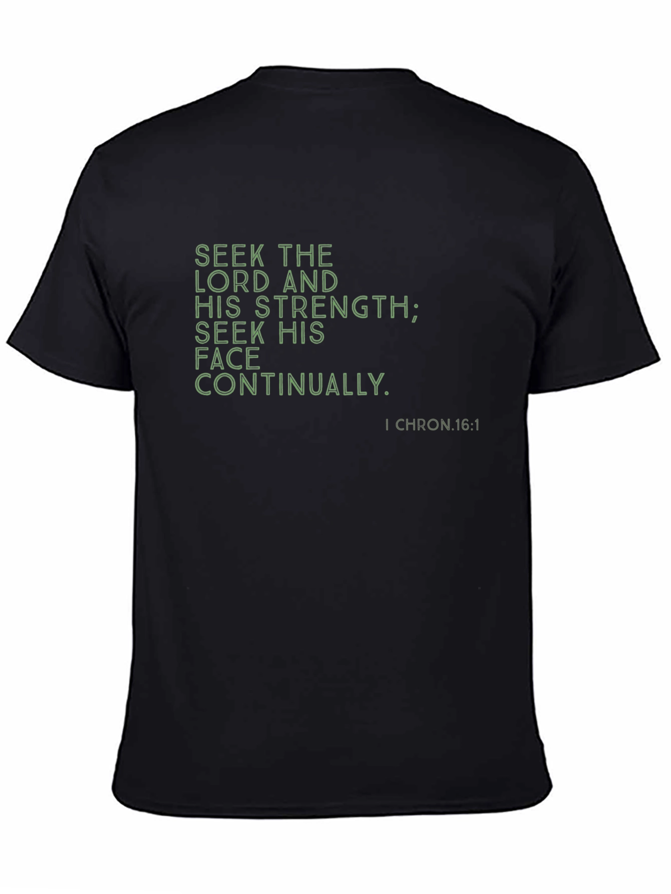 Seek the Lord Christian T-Shirt - Black