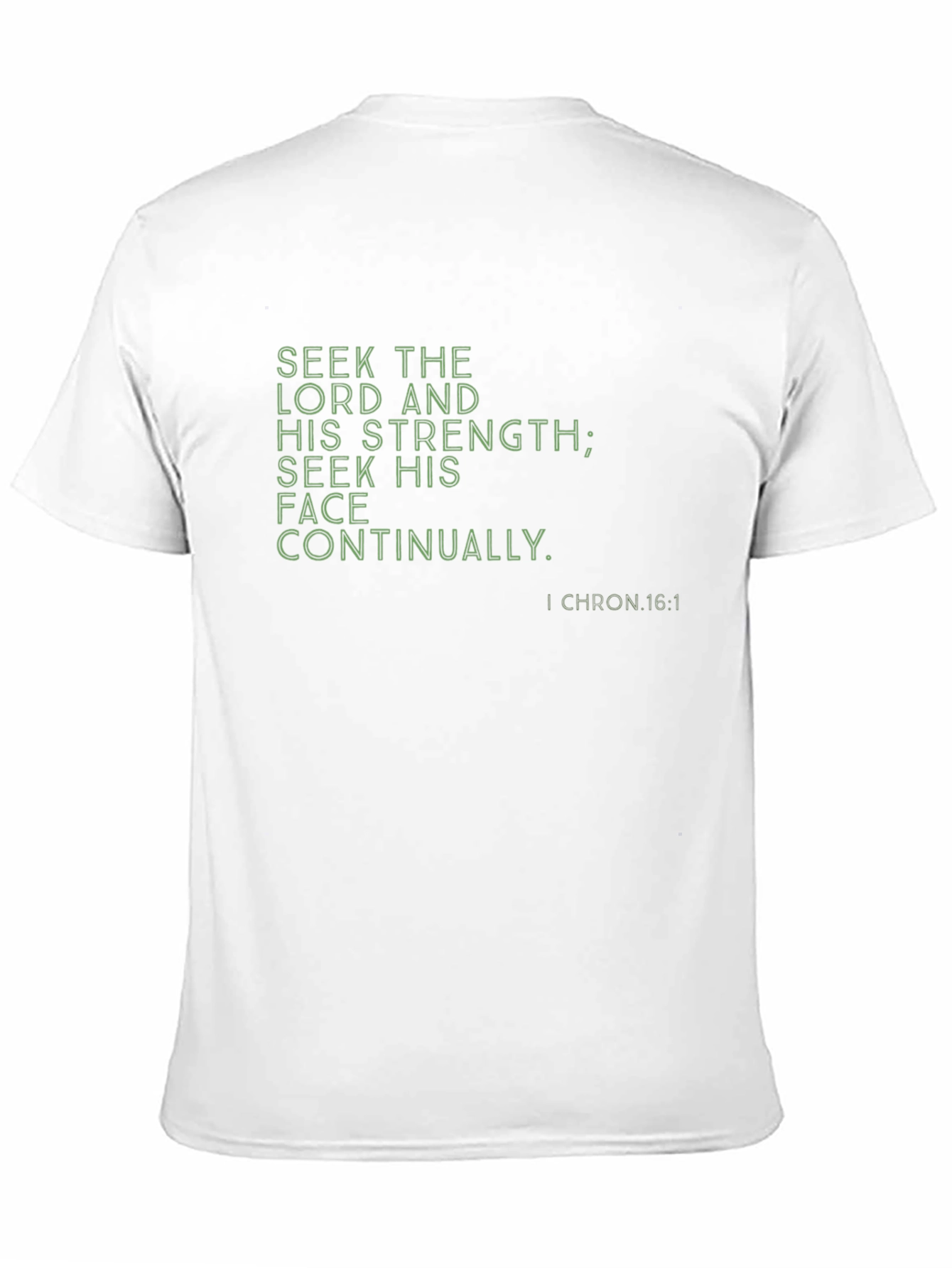 Seek the Lord Christian T-Shirt - Black