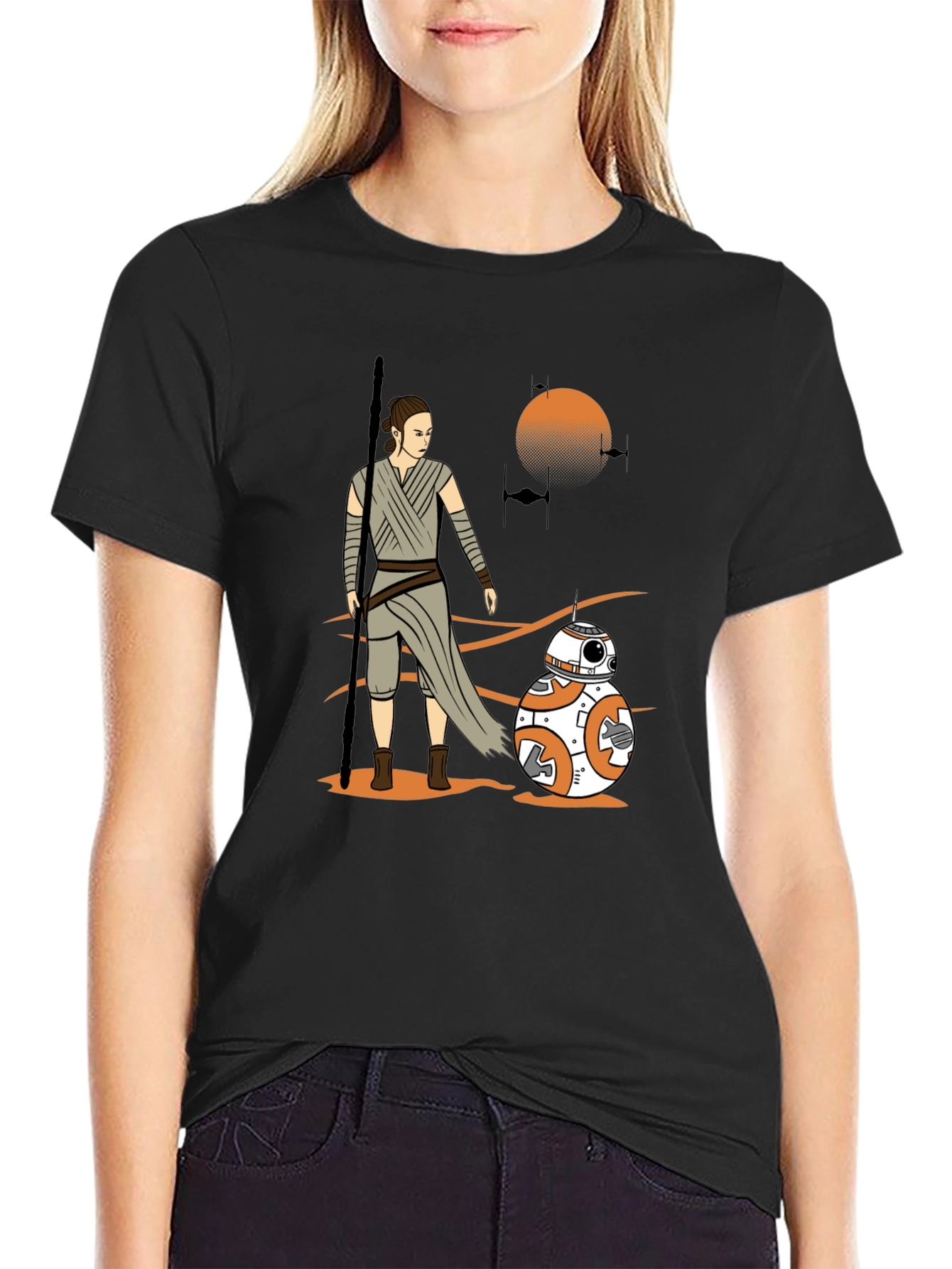 Star Wars Rey & BB-8 Graphic T-Shirt