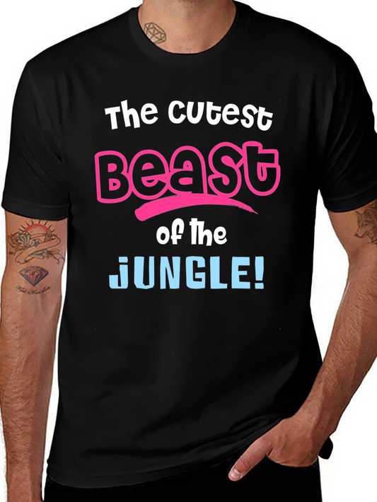 Cutest Beast of the Jungle Black T-Shirt