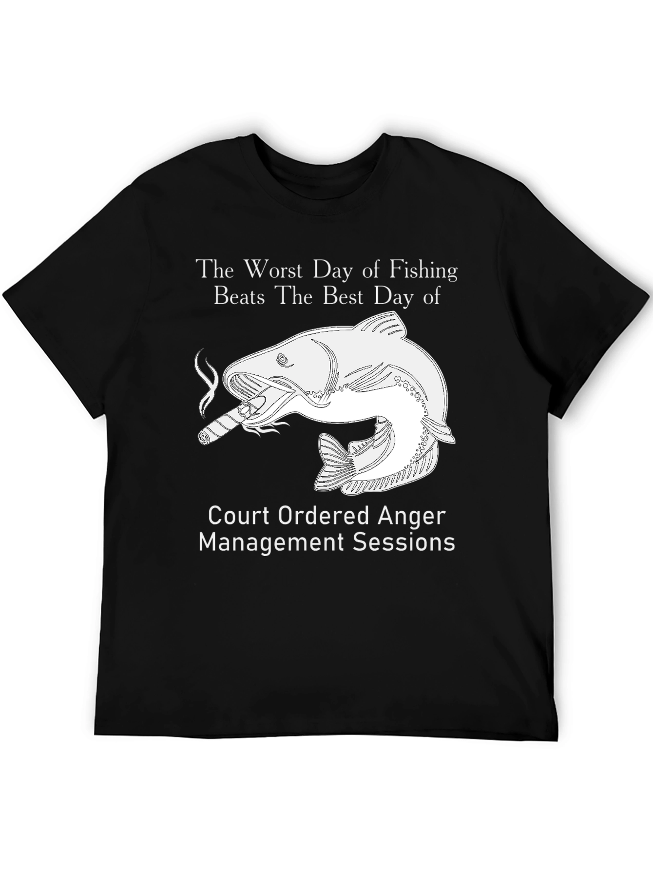 Fishing Humor Graphic Tee - Anger Management
