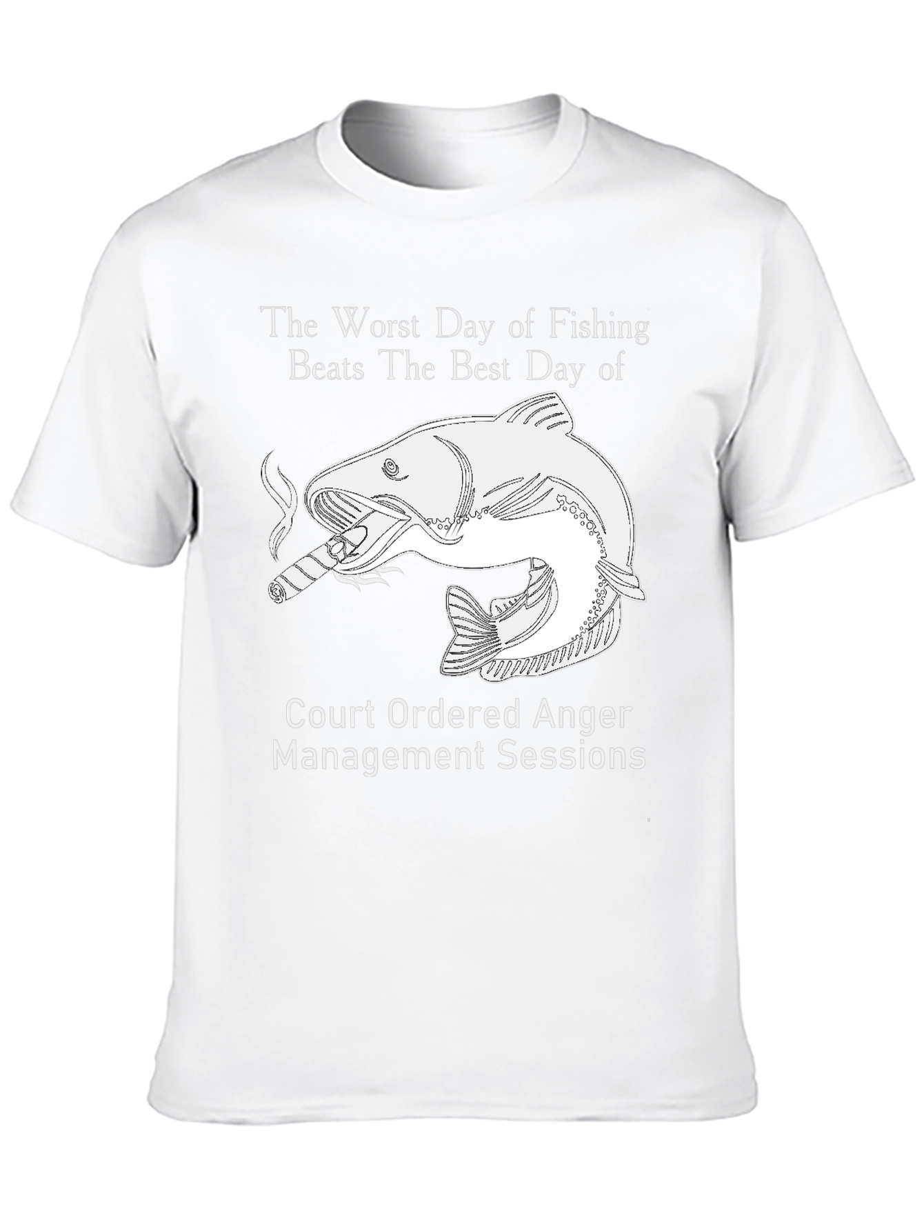 Fishing Humor Graphic Tee - Anger Management