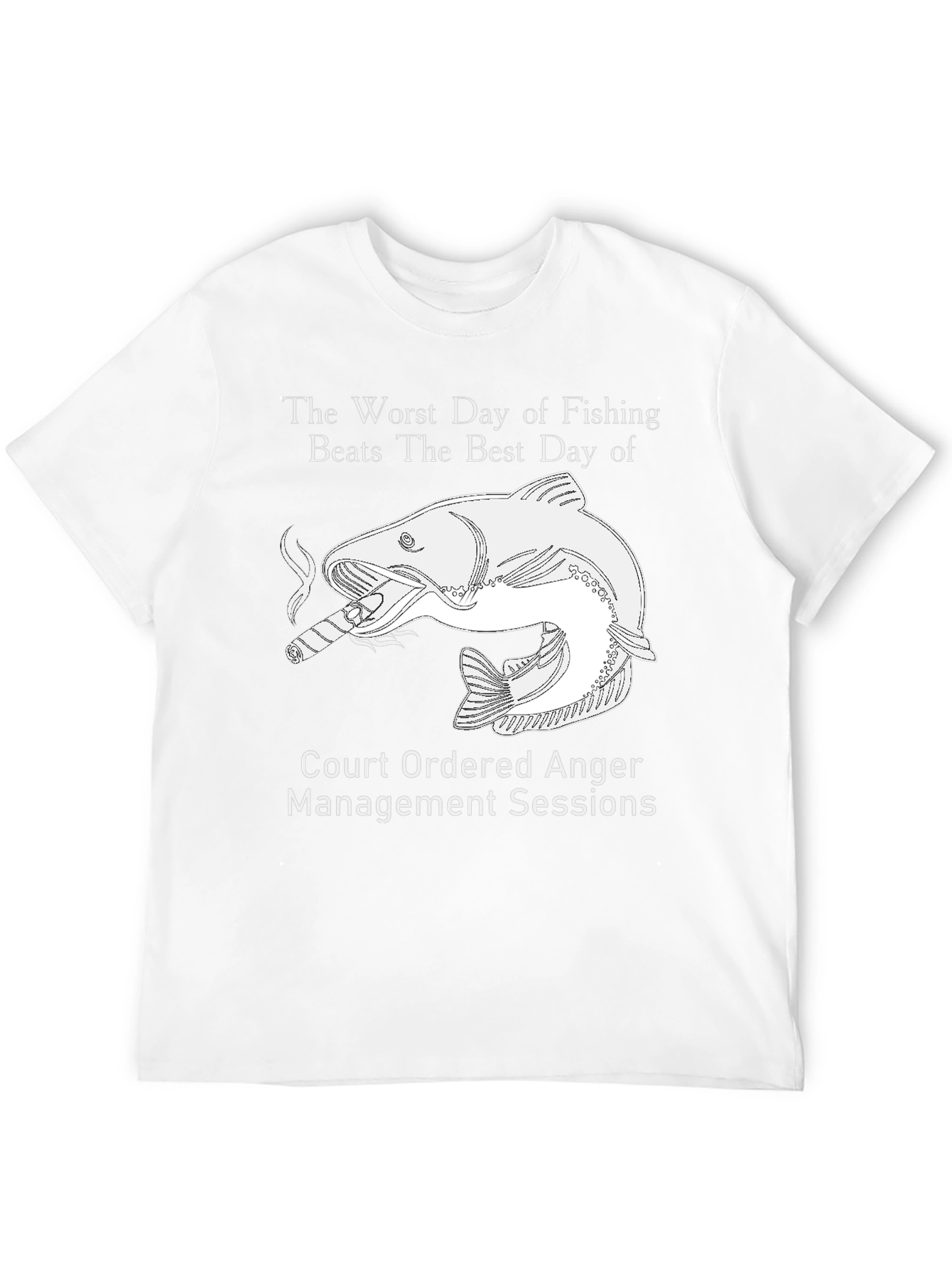 Fishing Humor Graphic Tee - Anger Management