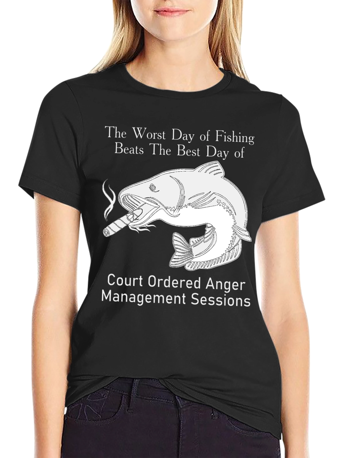 Fishing Humor Graphic Tee - Anger Management