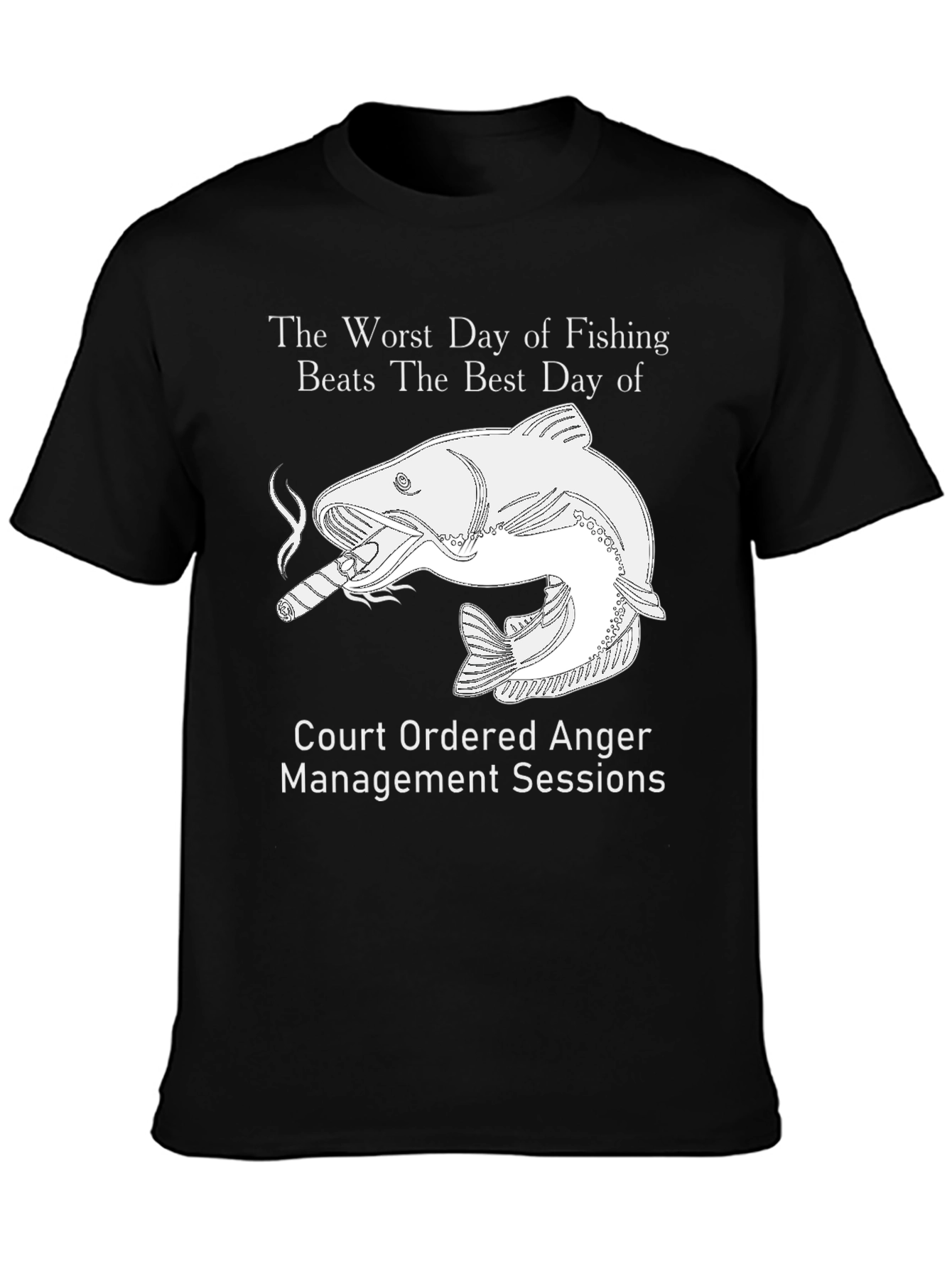 Fishing Humor Graphic Tee - Anger Management