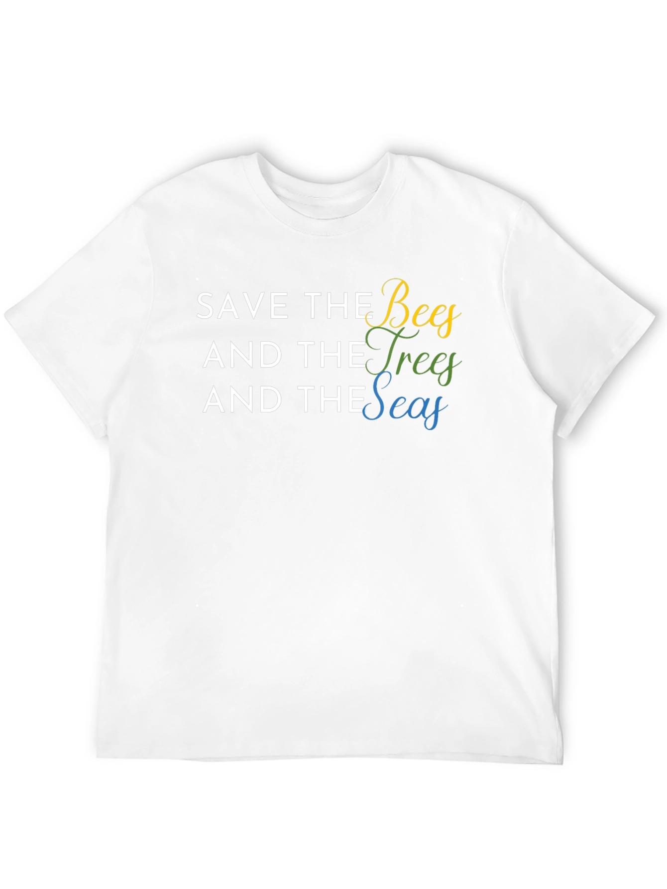 Save the Bees Trees Seas Graphic T-Shirt