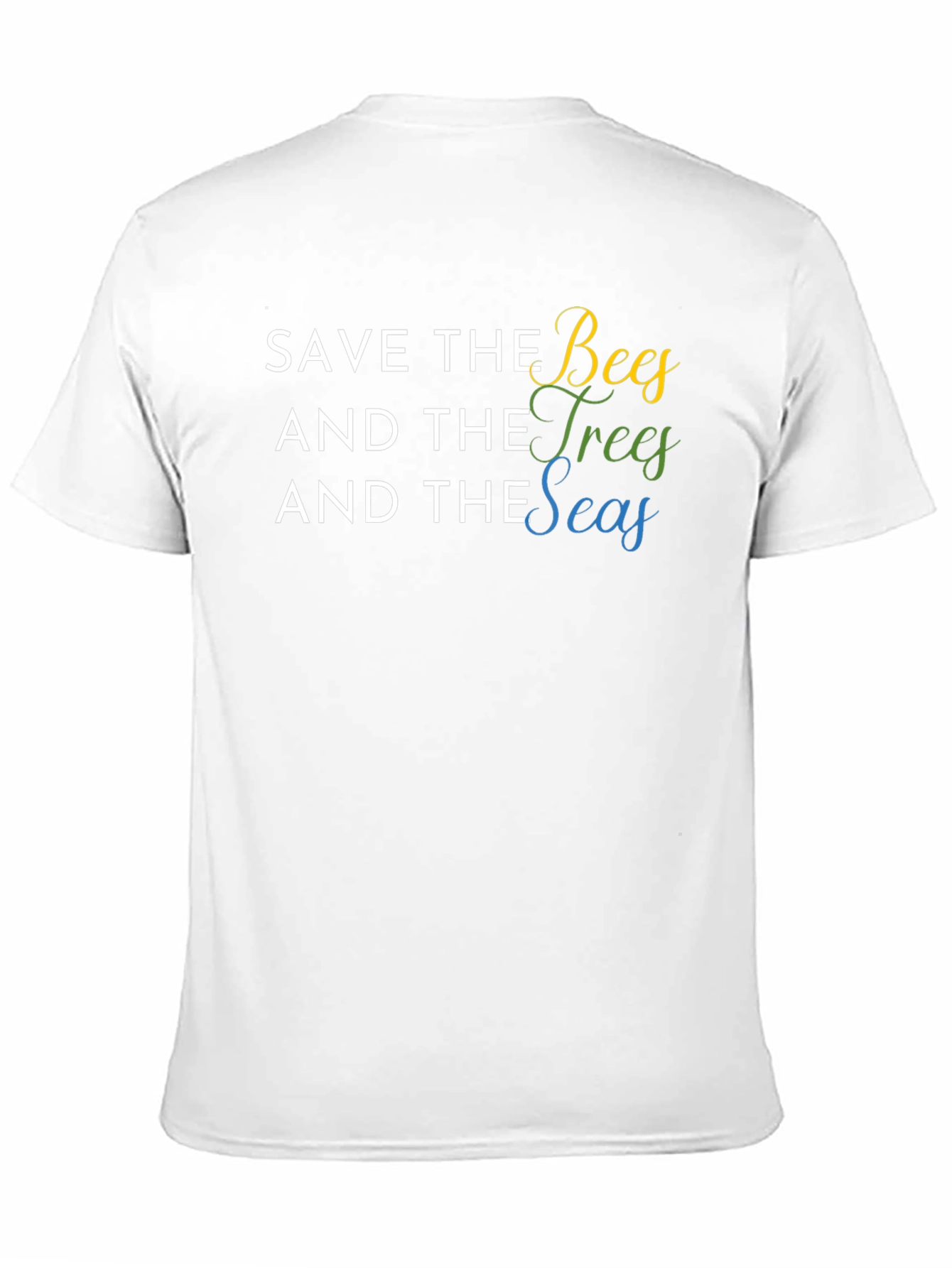 Save the Bees Trees Seas Graphic T-Shirt