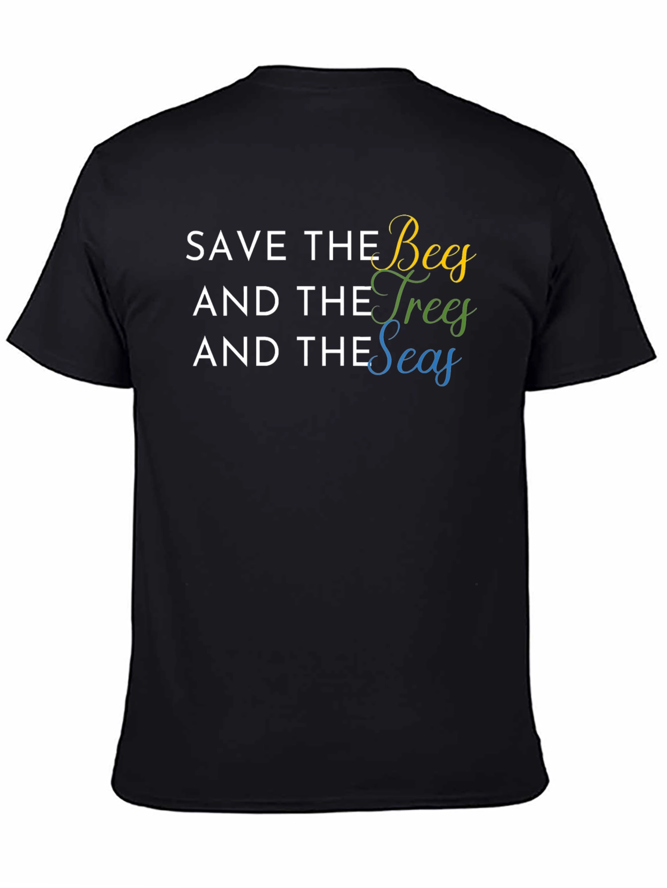 Save the Bees Trees Seas Graphic T-Shirt