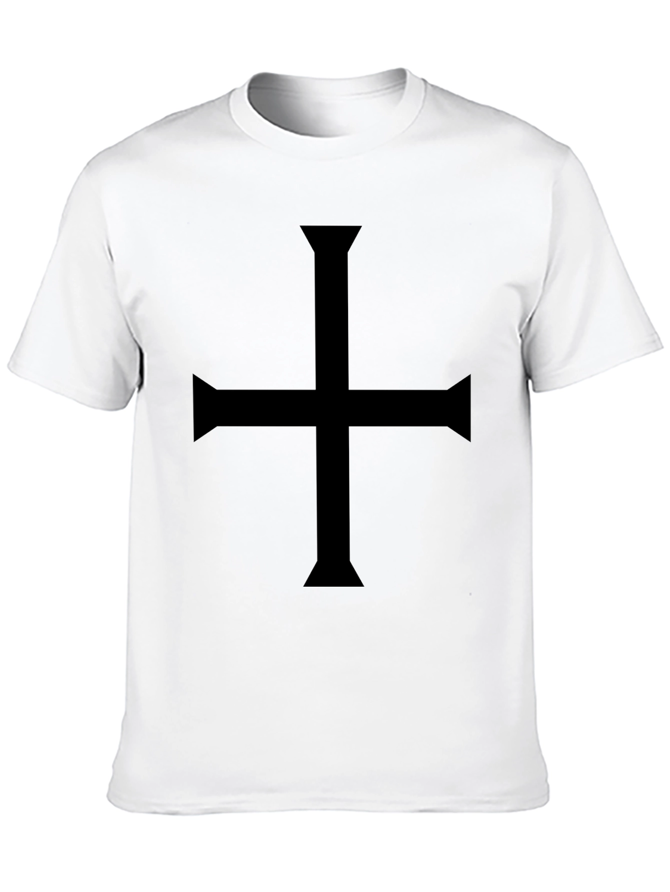 Black Cross T-Shirt - Gothic Symbol Tee