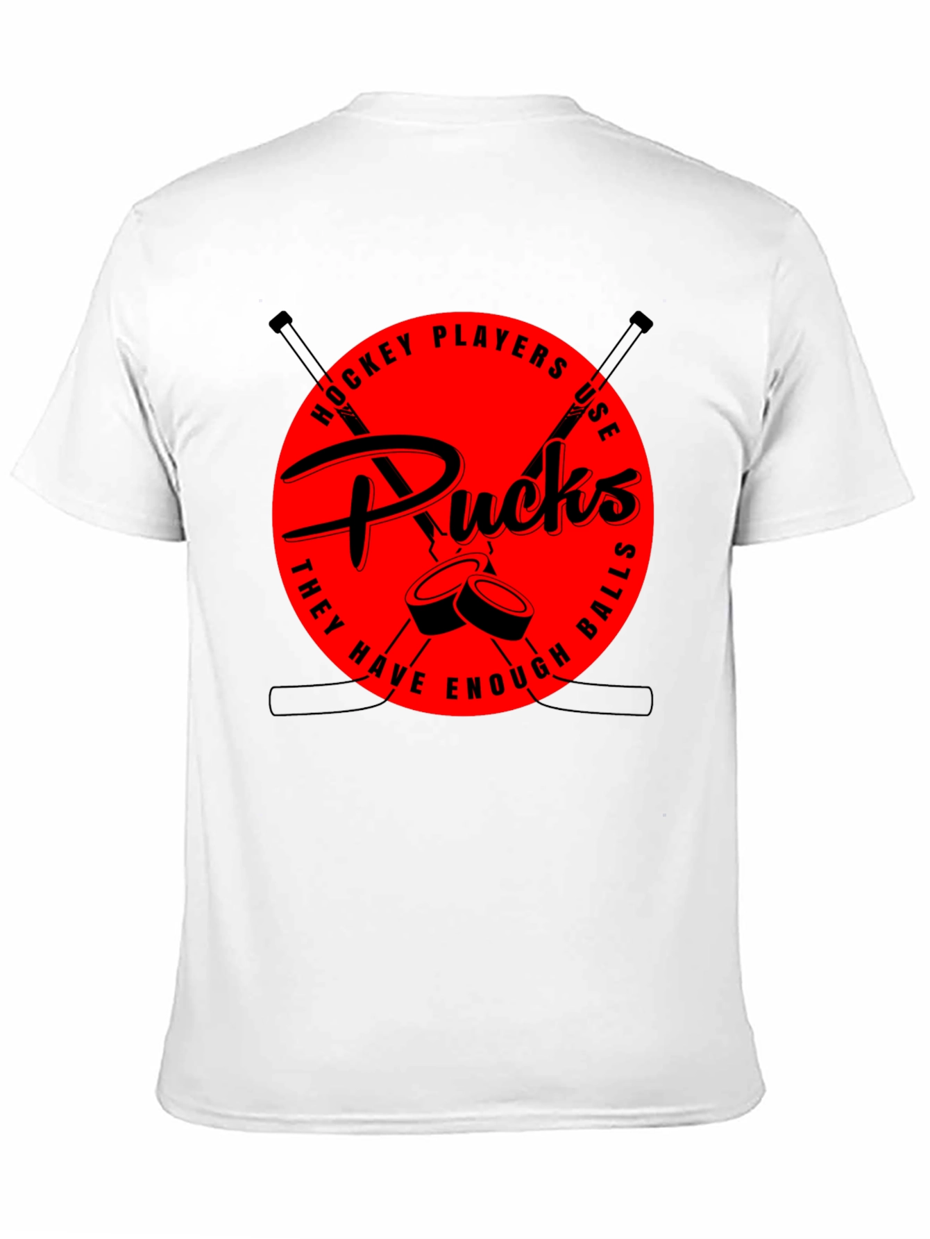 Hockey Players Use Pucks Graphic Tee