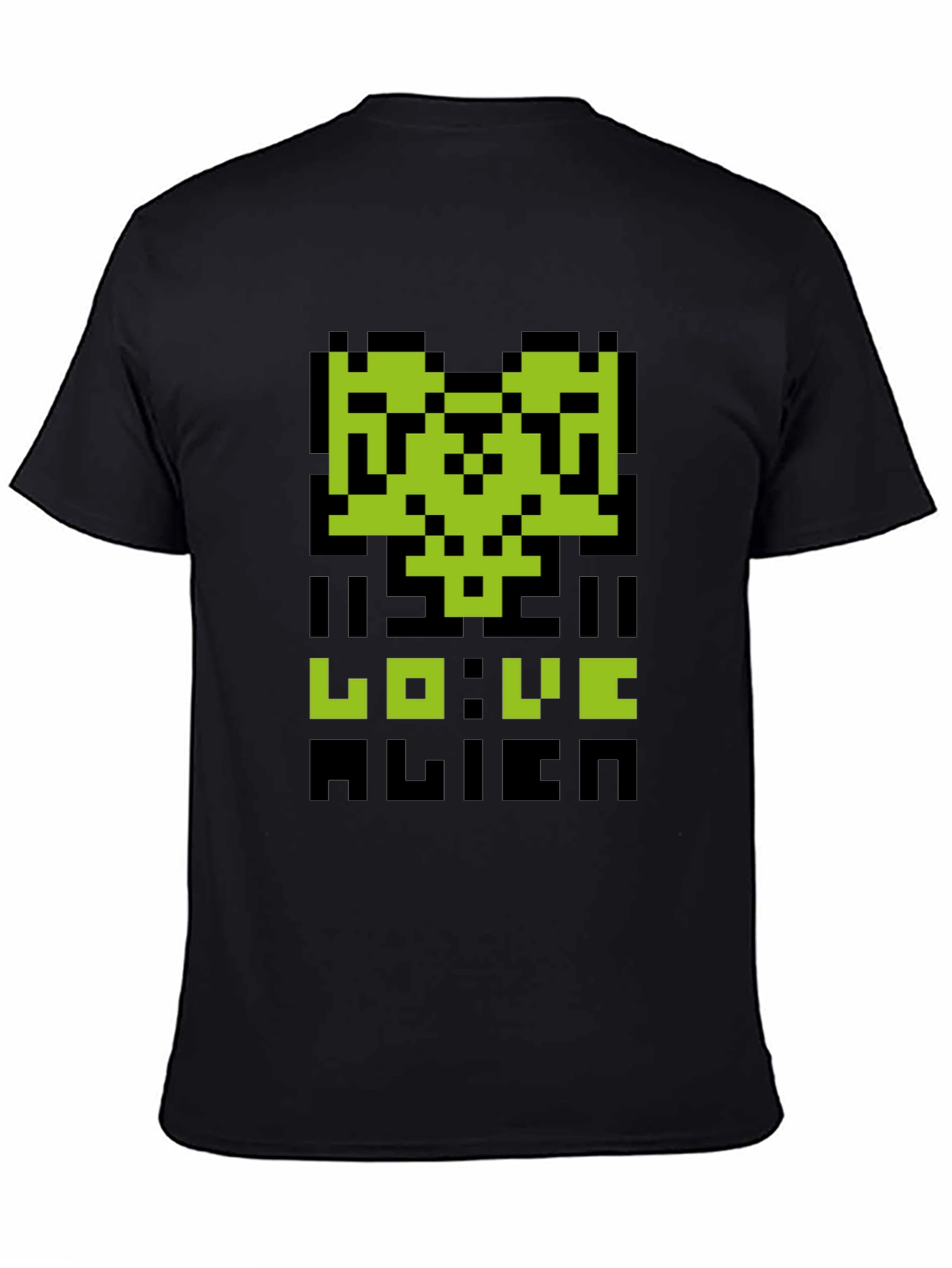 Pixelated Alien Love T-Shirt