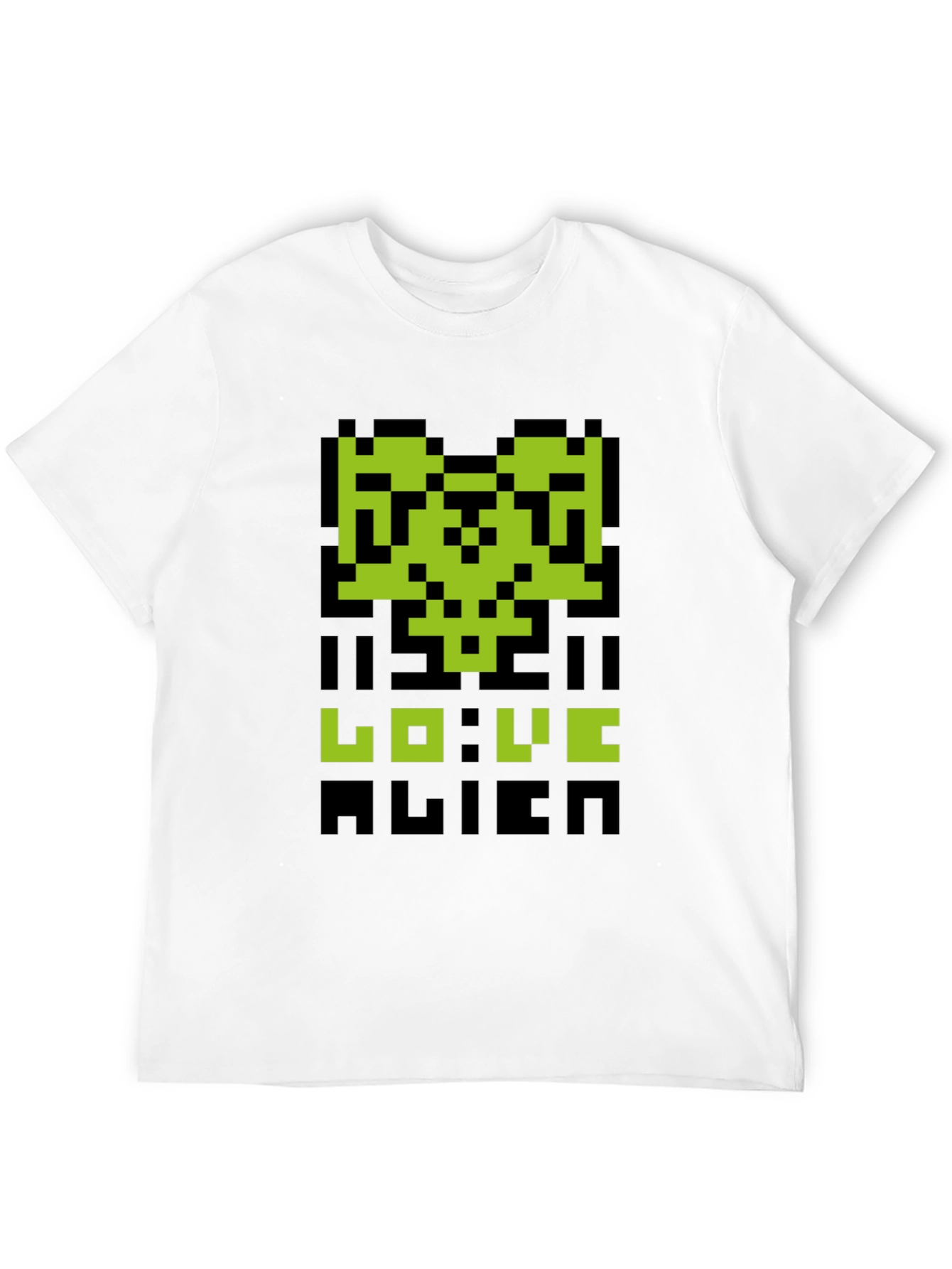 Pixelated Alien Love T-Shirt