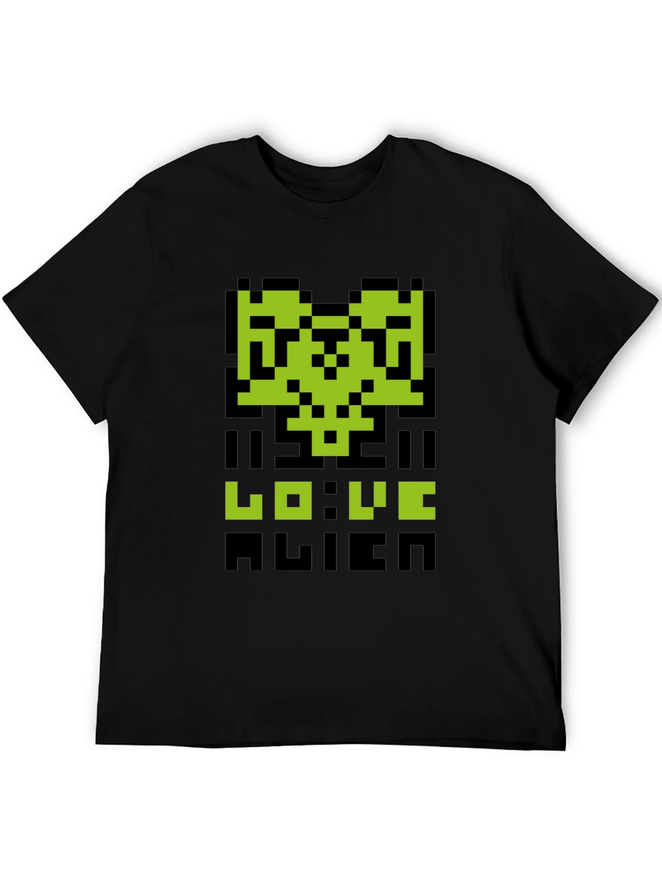 Pixelated Alien Love T-Shirt