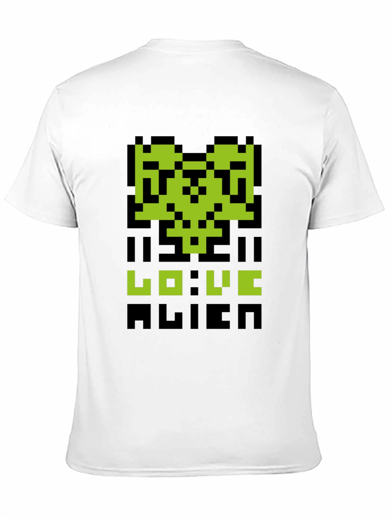 Pixelated Alien Love T-Shirt