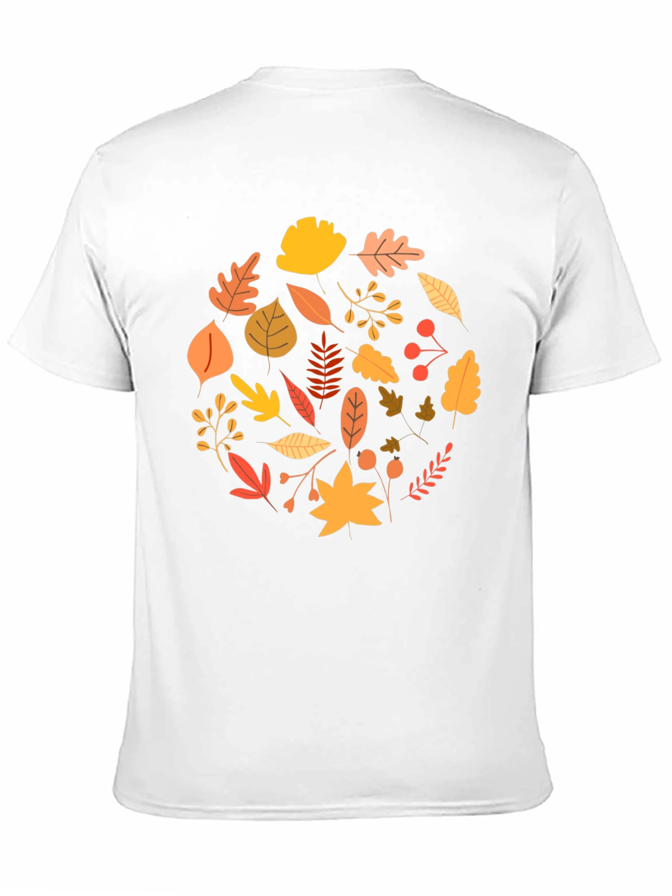 Autumn Leaves Graphic Tee - Black