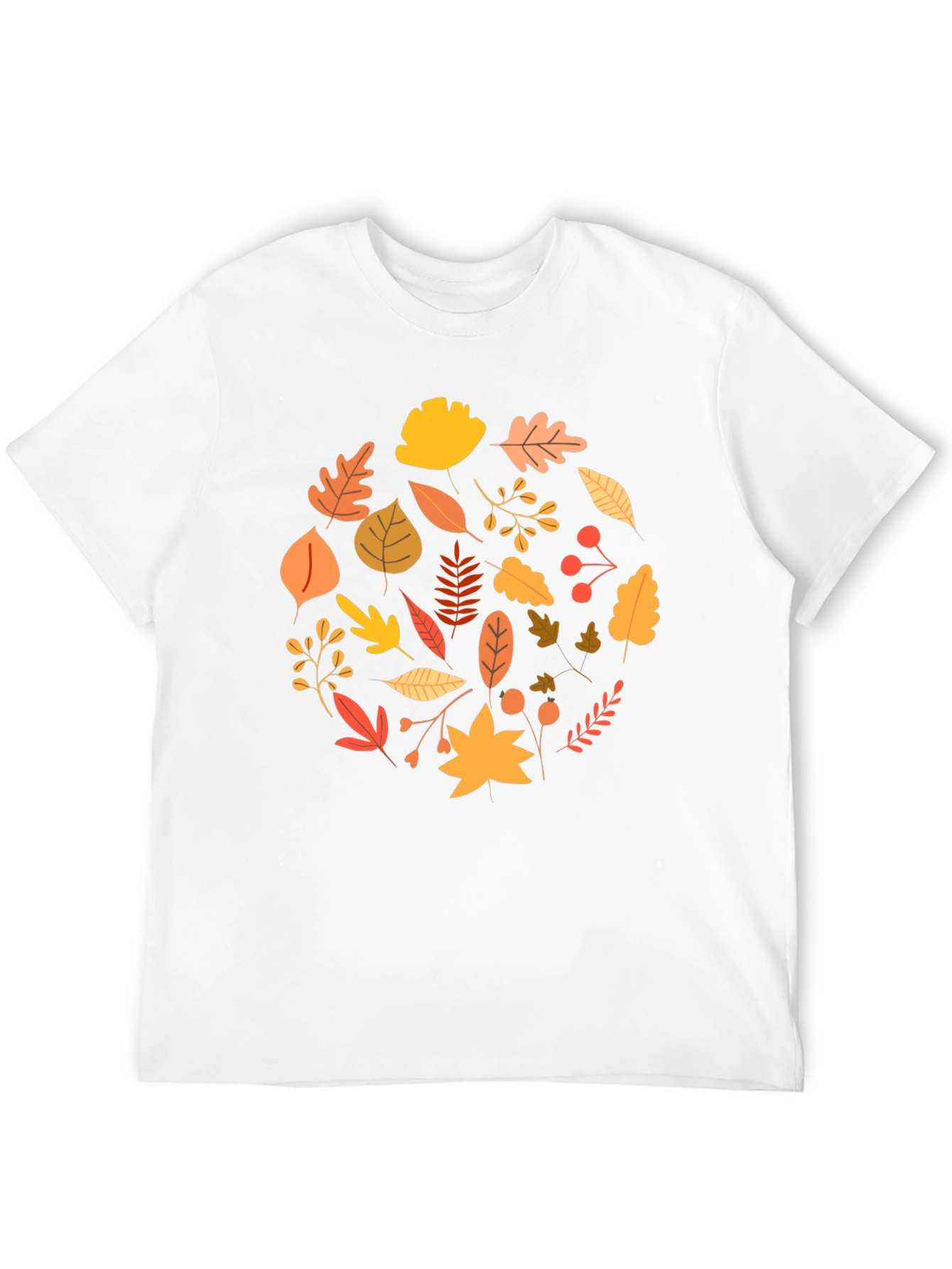 Autumn Leaves Graphic Tee - Black
