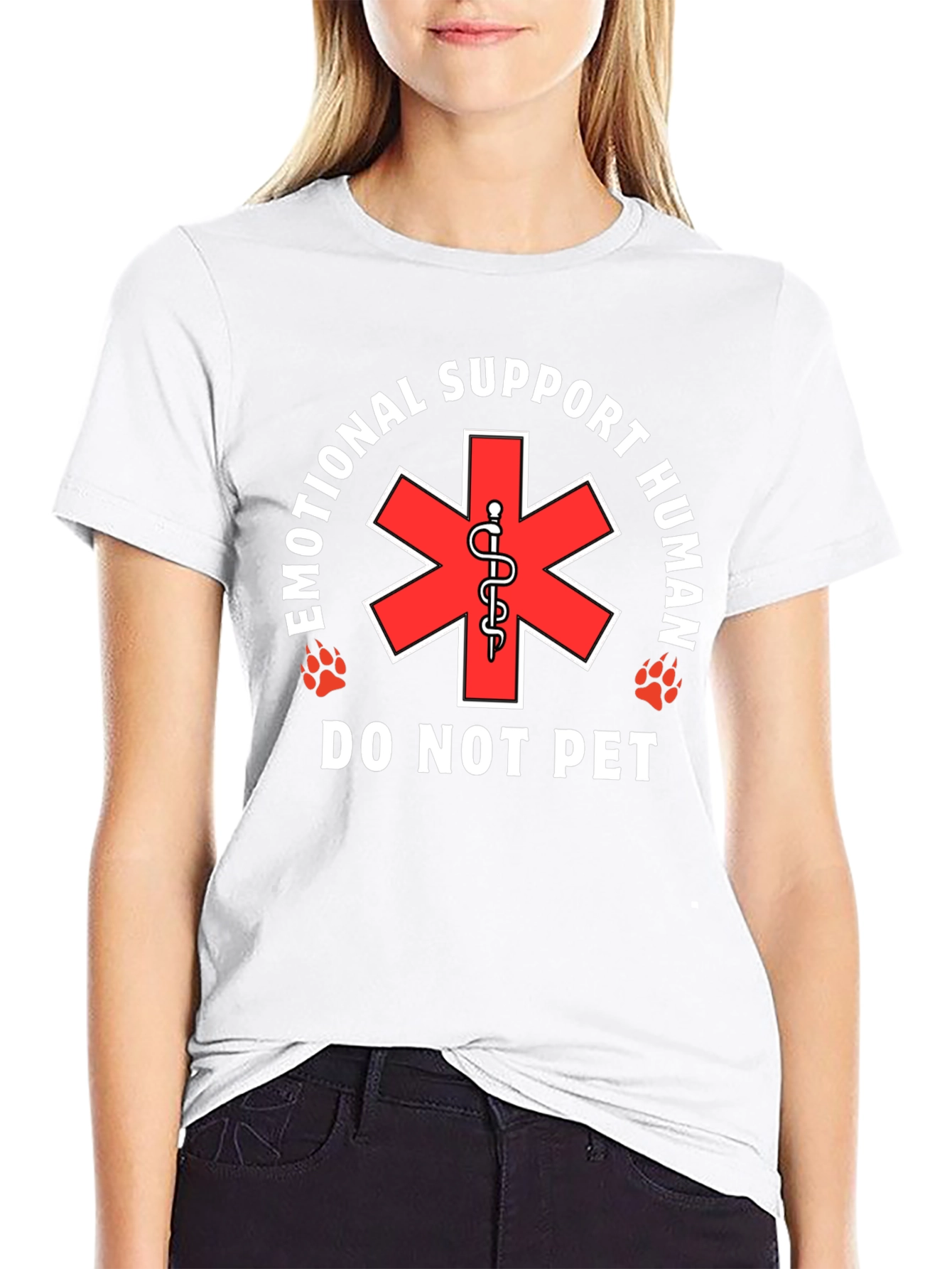 Emotional Support Human T-Shirt - Do Not Pet