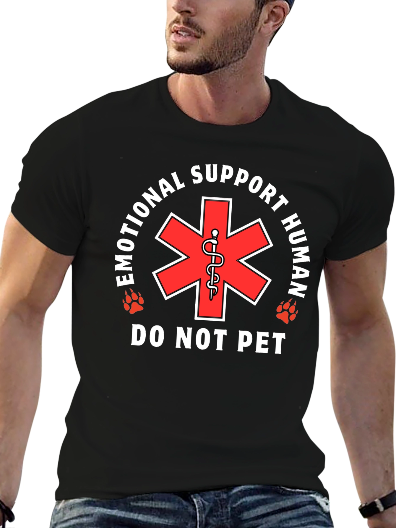 Emotional Support Human T-Shirt - Do Not Pet
