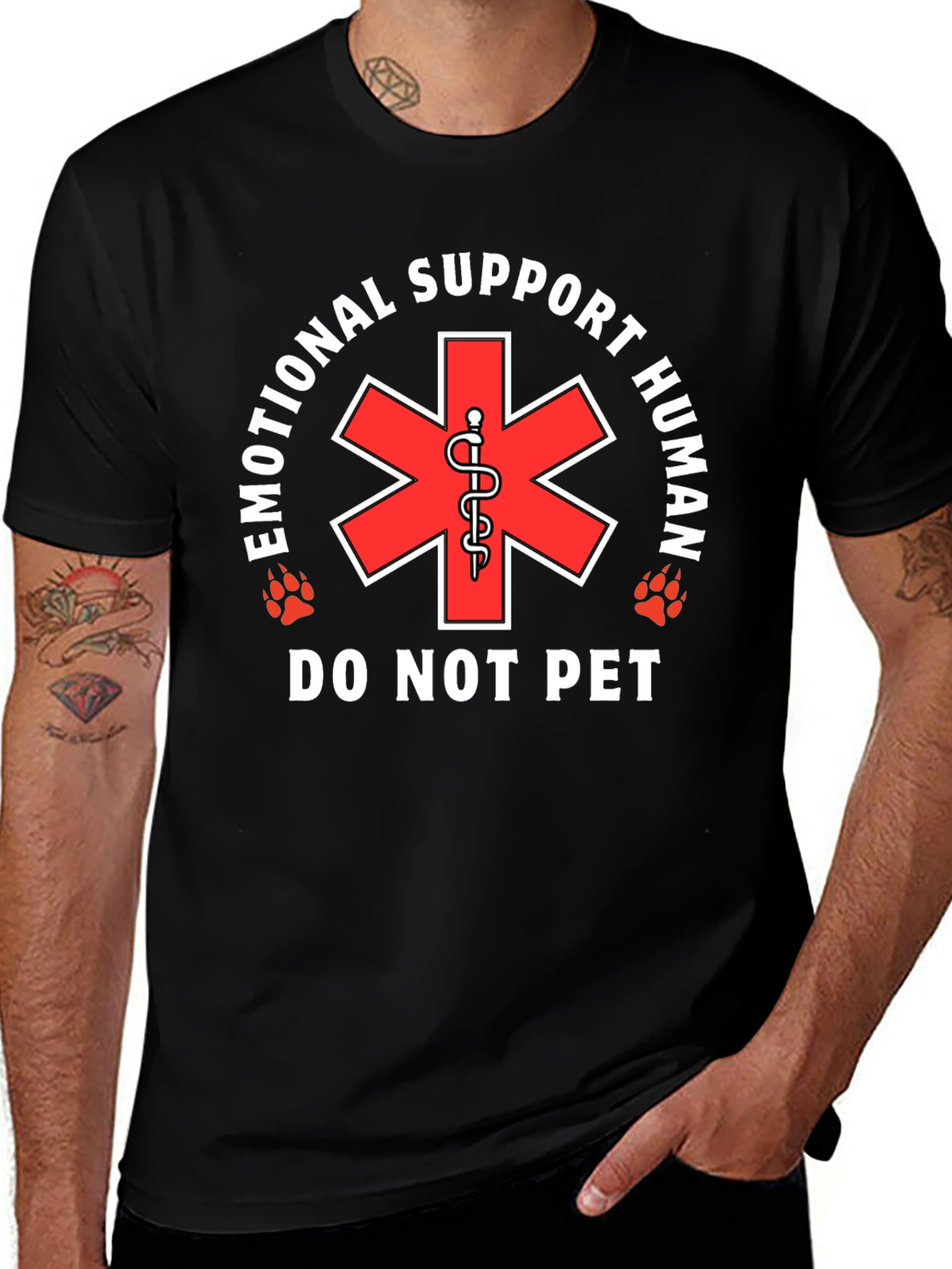 Emotional Support Human T-Shirt - Do Not Pet