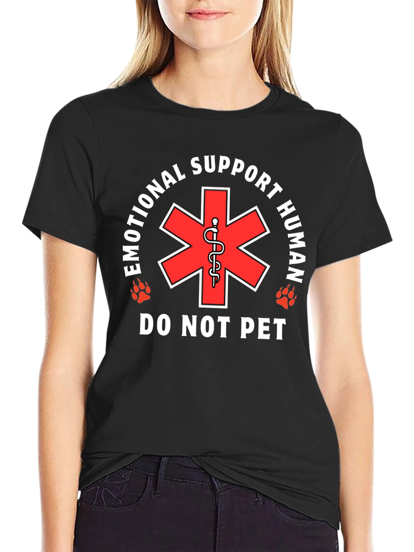 Emotional Support Human T-Shirt - Do Not Pet
