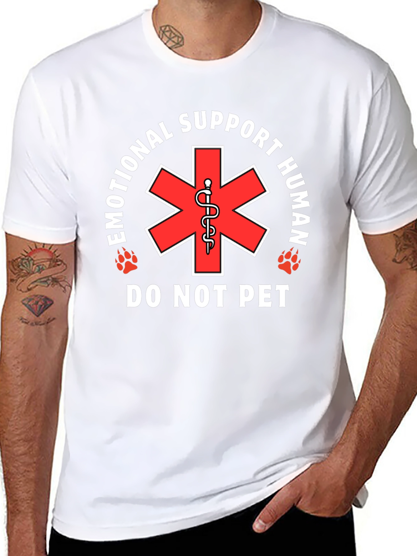 Emotional Support Human T-Shirt - Do Not Pet