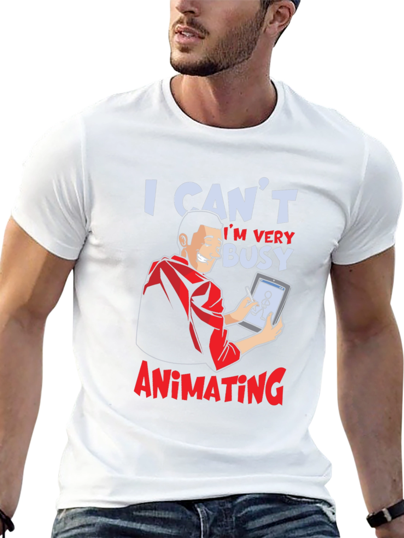 I Cant Im Very Busy Animating Graphic T-Shirt