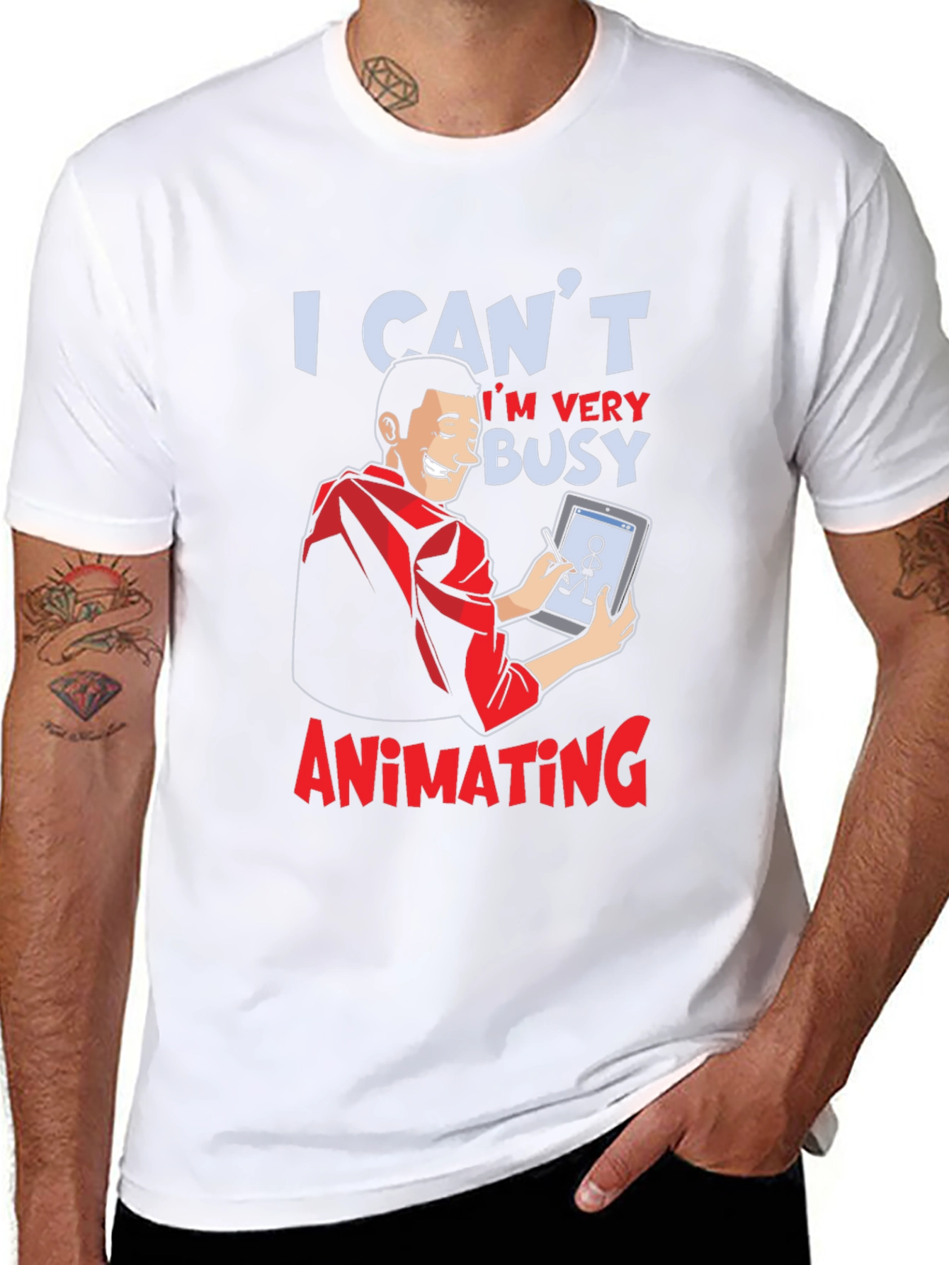 I Cant Im Very Busy Animating Graphic T-Shirt