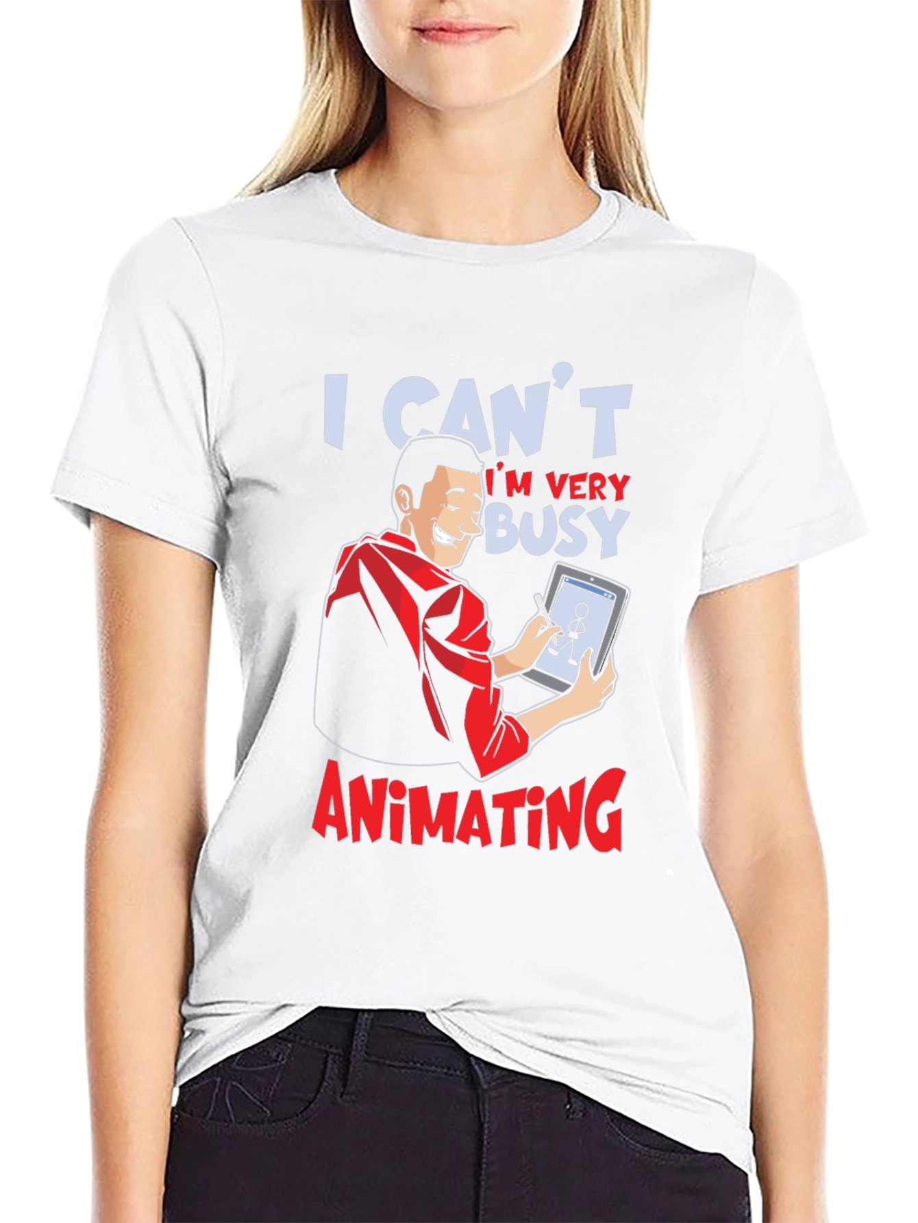 I Cant Im Very Busy Animating Graphic T-Shirt