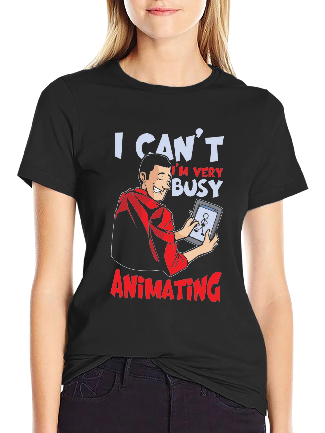I Cant Im Very Busy Animating Graphic T-Shirt
