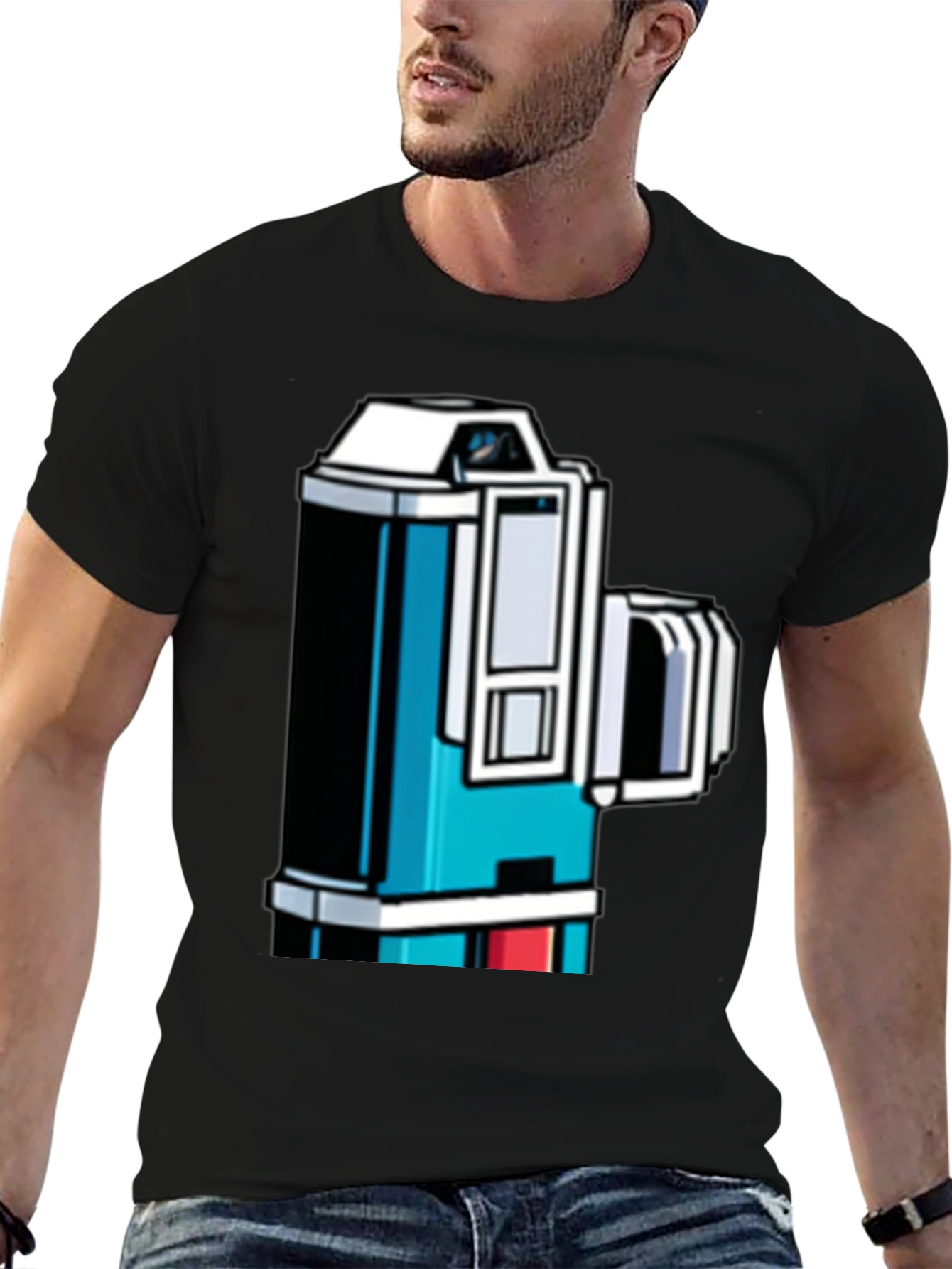 Retro Game Camera Tee - Black