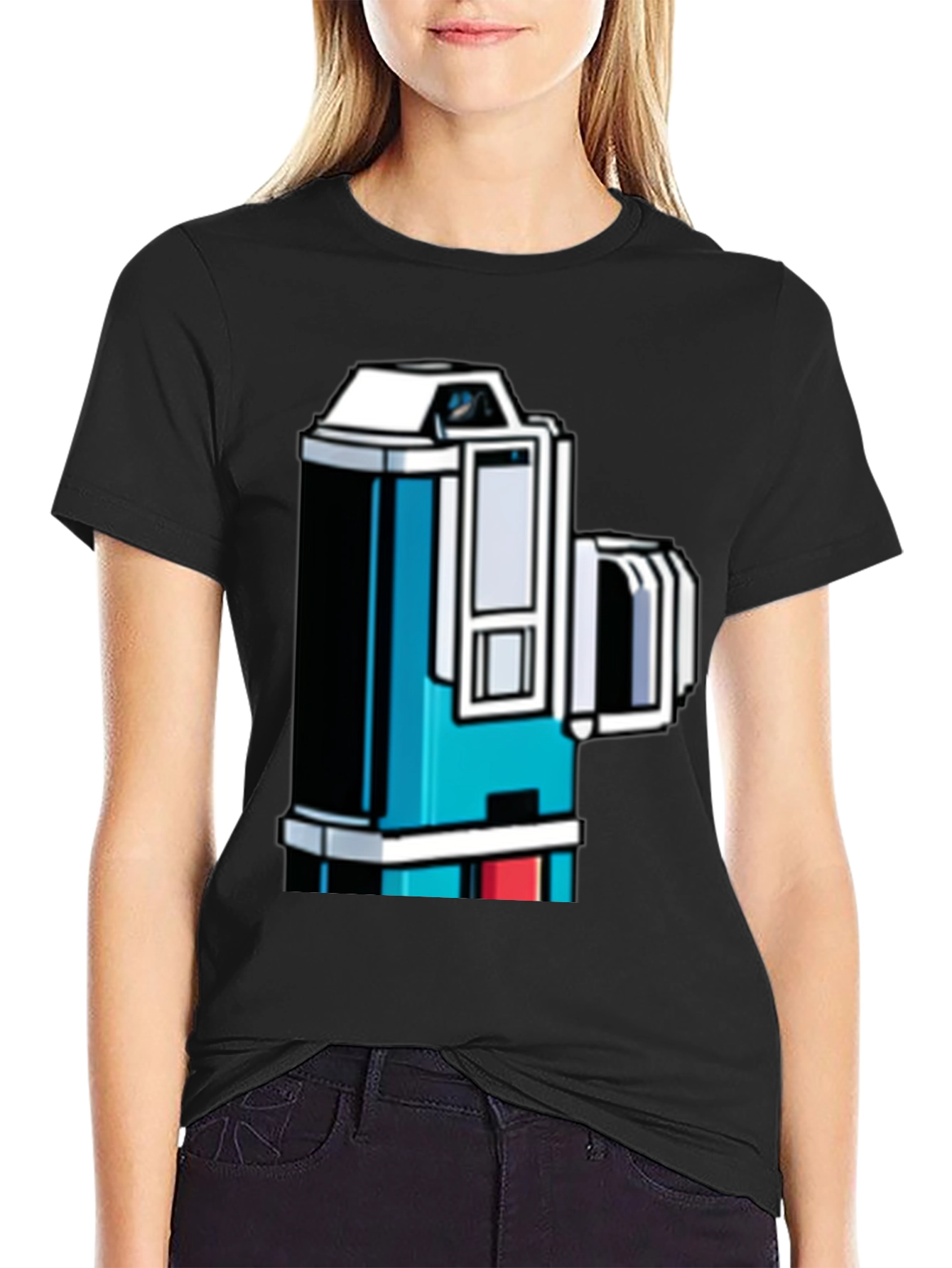Retro Game Camera Tee - Black