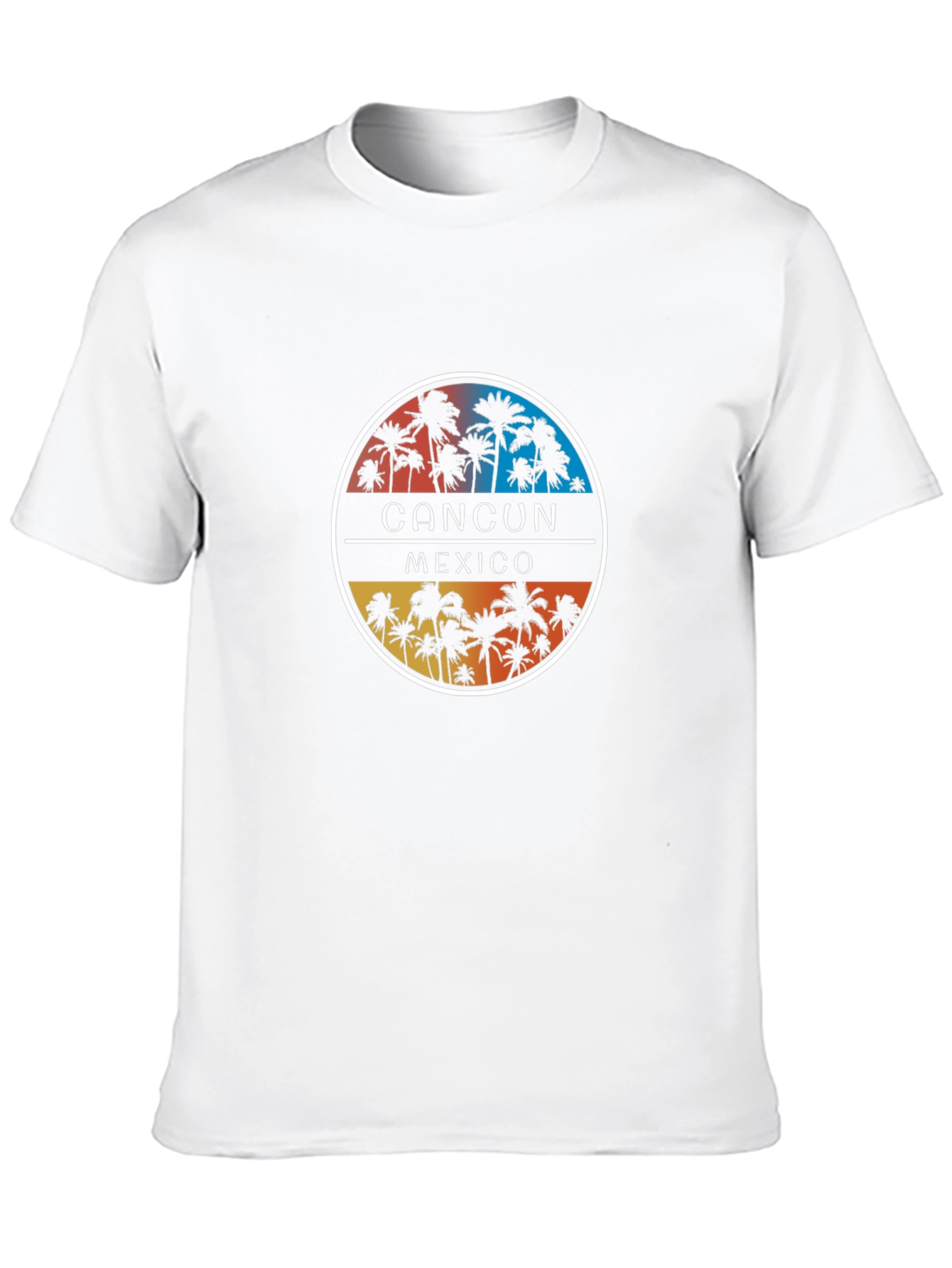 Cancun Mexico Palm Tree Graphic T-Shirt
