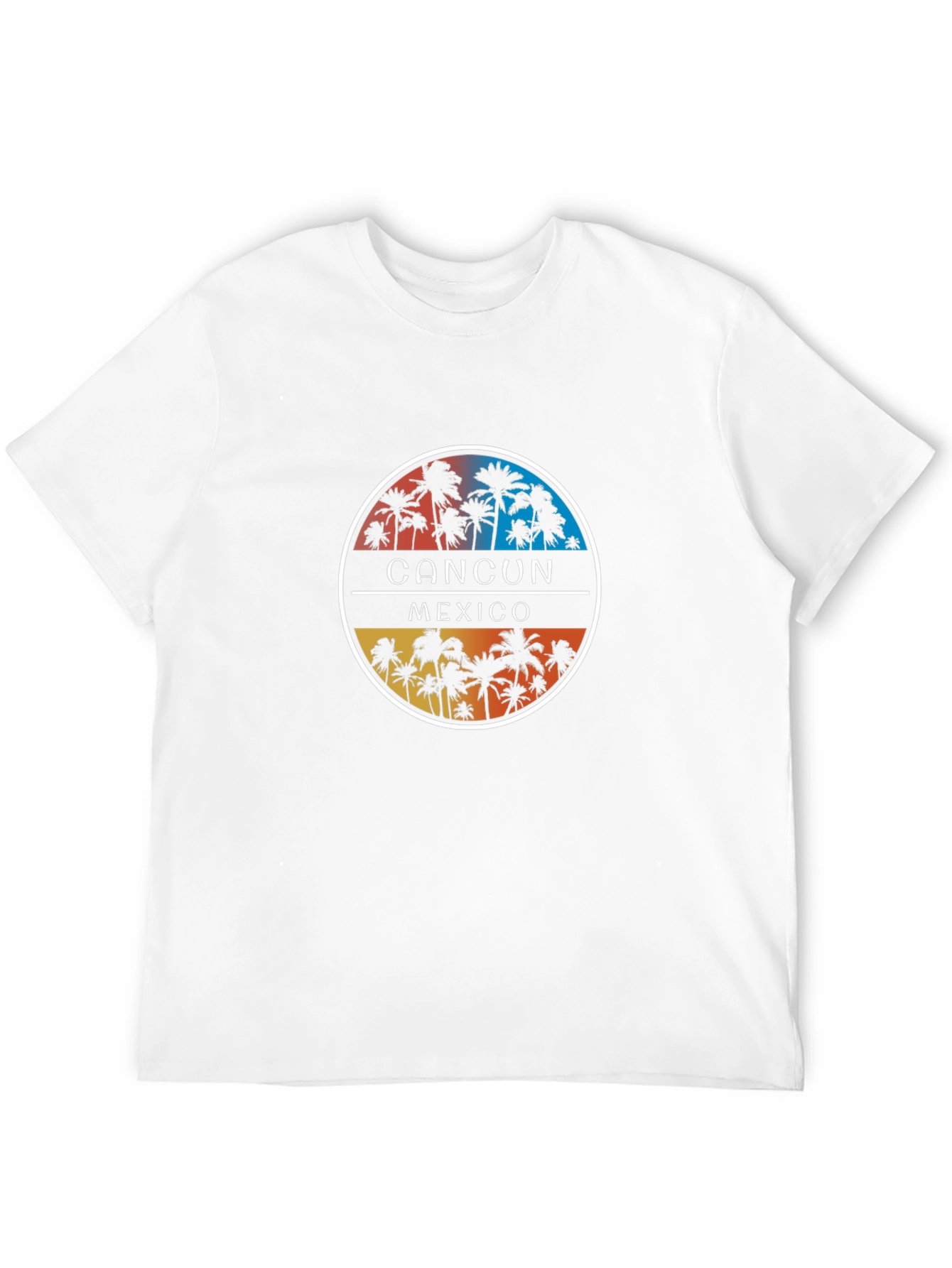 Cancun Mexico Palm Tree Graphic T-Shirt