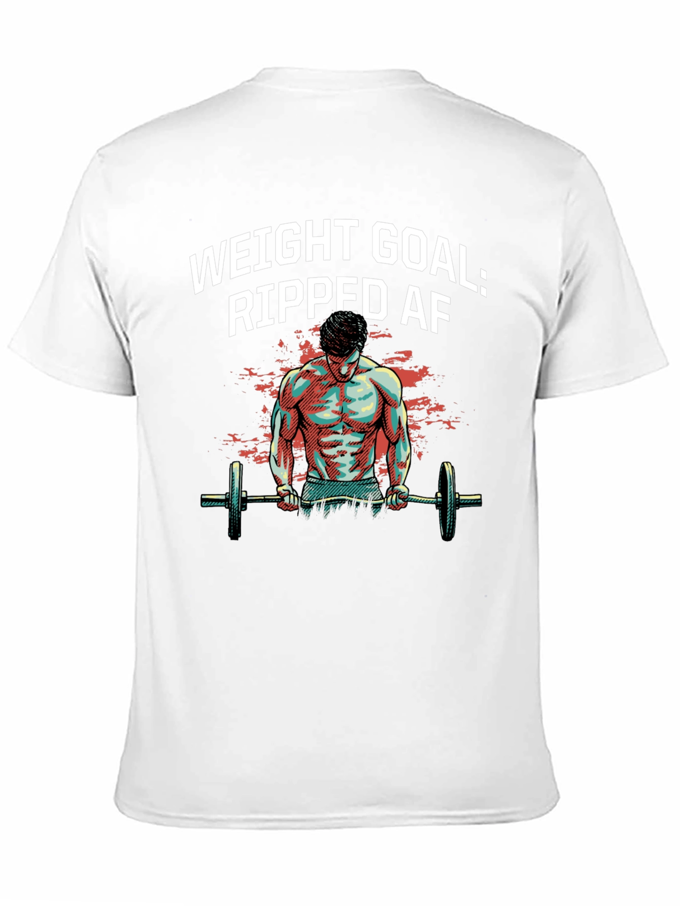 Ripped AF Weightlifting T-Shirt - Gym Motivation