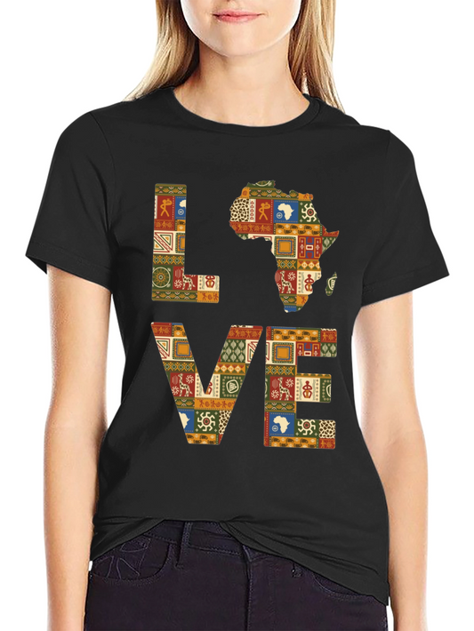 Love Africa Patterned T-Shirt