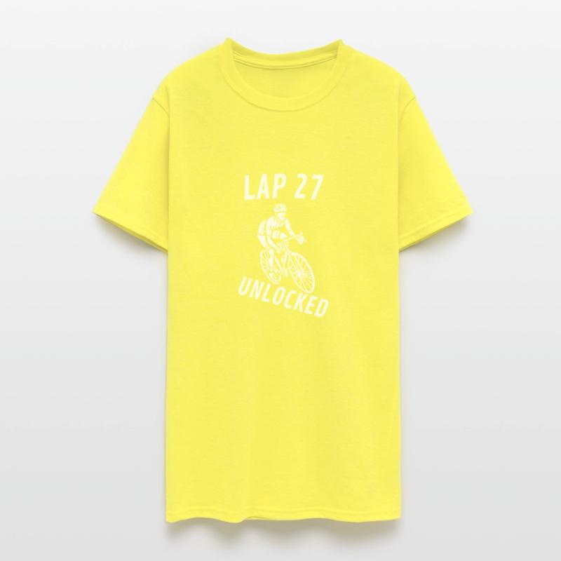Lap 27 Unlocked Shirt Funny Cyclist Bike