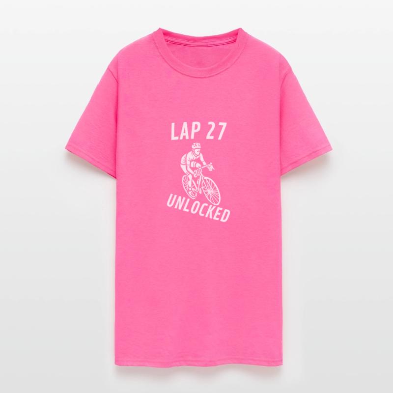 Lap 27 Unlocked Shirt Funny Cyclist Bike