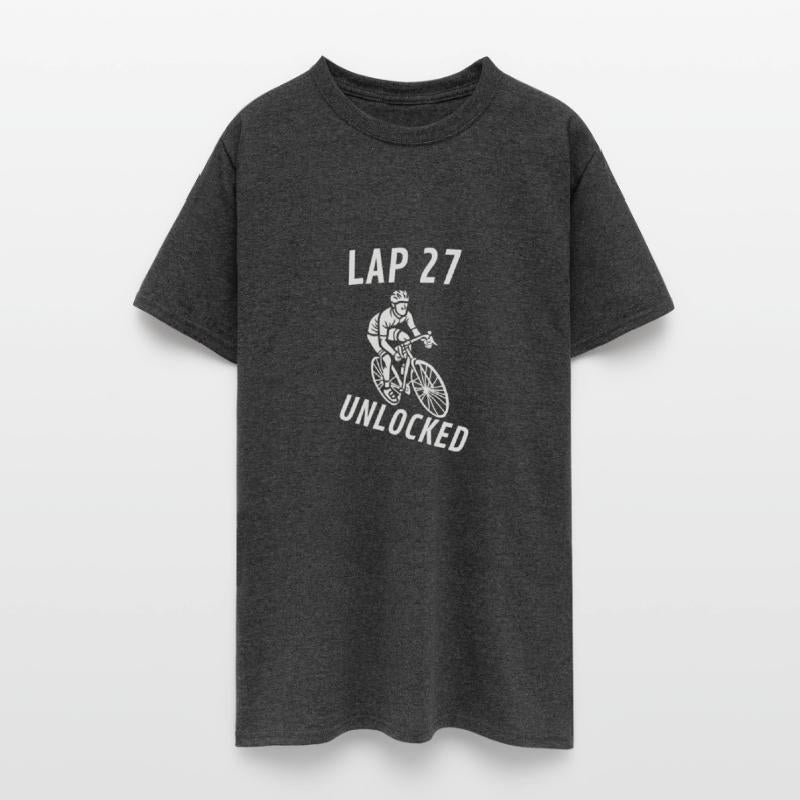 Lap 27 Unlocked Shirt Funny Cyclist Bike