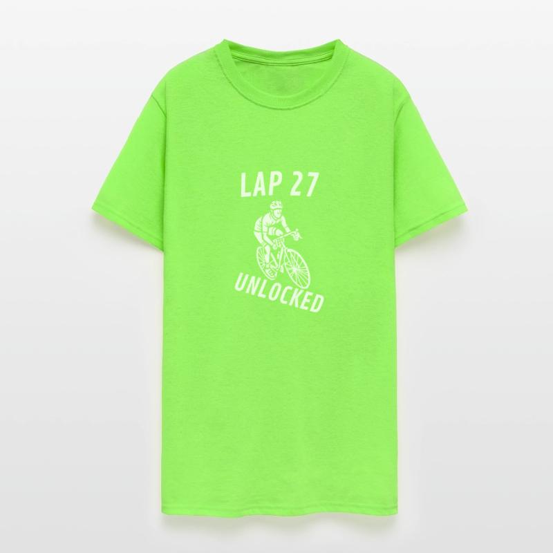 Lap 27 Unlocked Shirt Funny Cyclist Bike