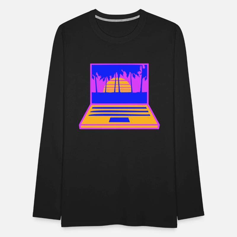 Laptop Computer Screen Palms Pc Stripes Nerd Geek