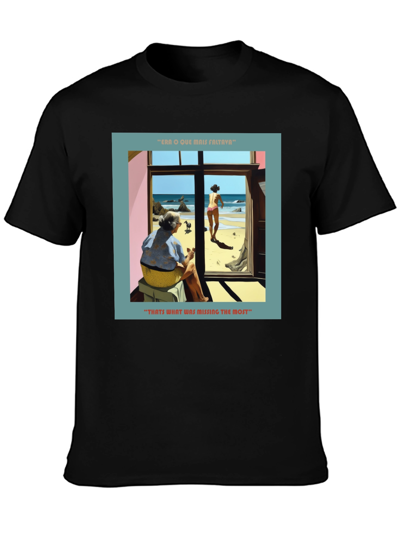 Artistic Beach Scene Graphic Tee