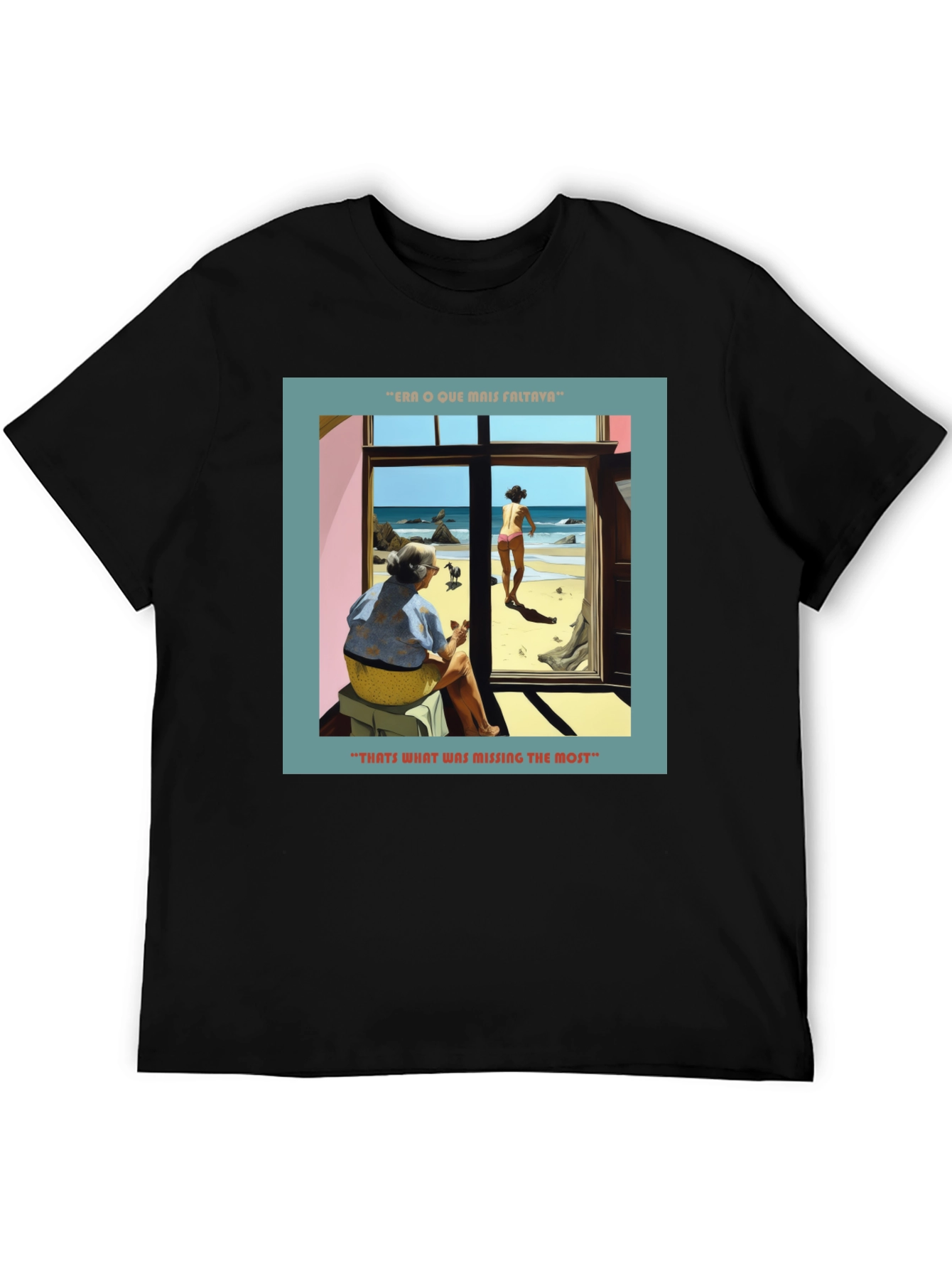 Artistic Beach Scene Graphic Tee