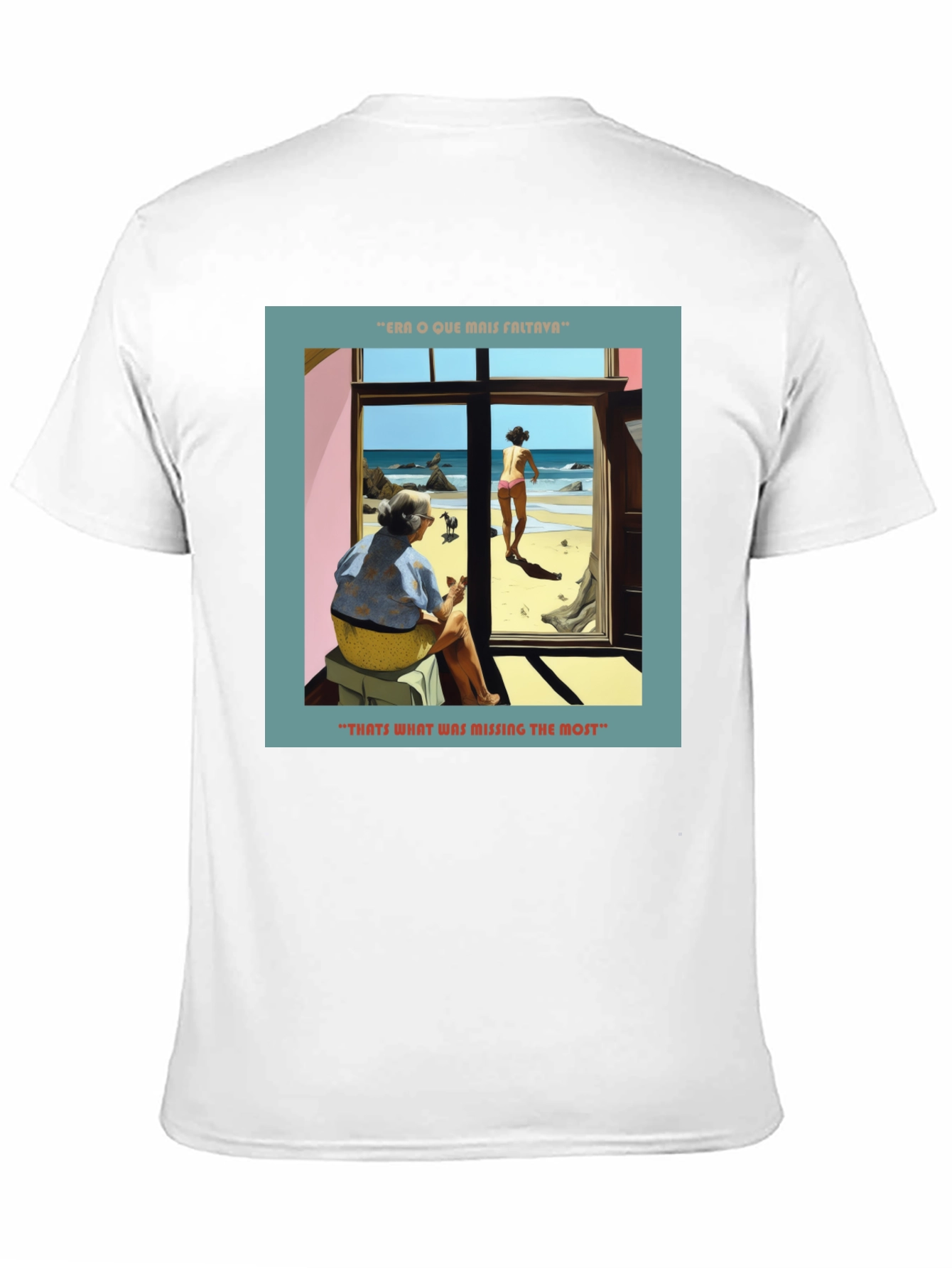 Artistic Beach Scene Graphic Tee