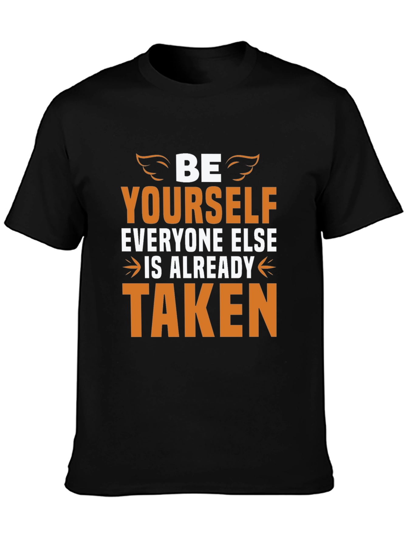 Be Yourself Graphic Tee - Inspirational Black T-Shirt
